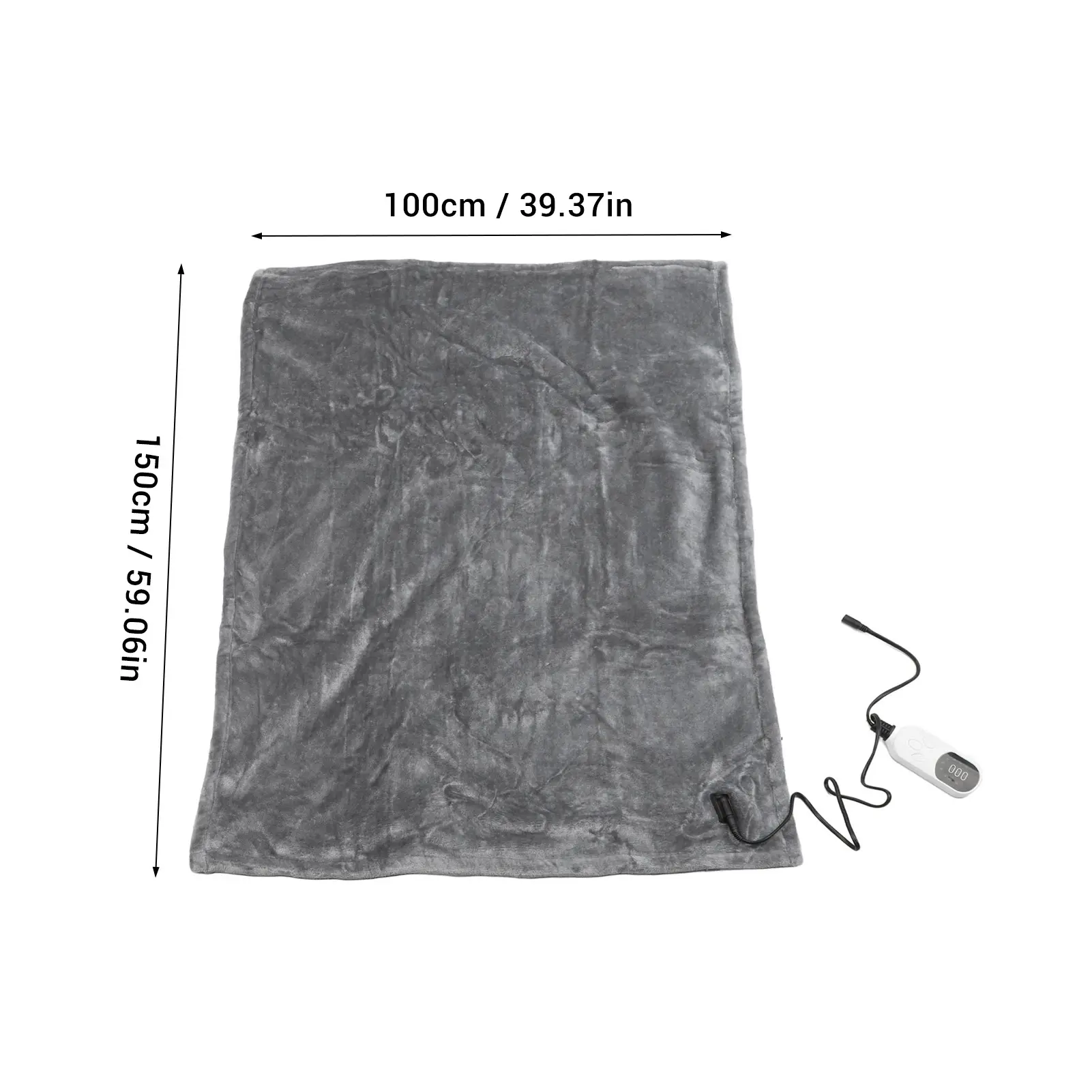 72W Heated Car Blanket Flannel Electric Car Blanket 12V Camping Electric Blanket for Travel Camping Flannel Car Electric Blanket