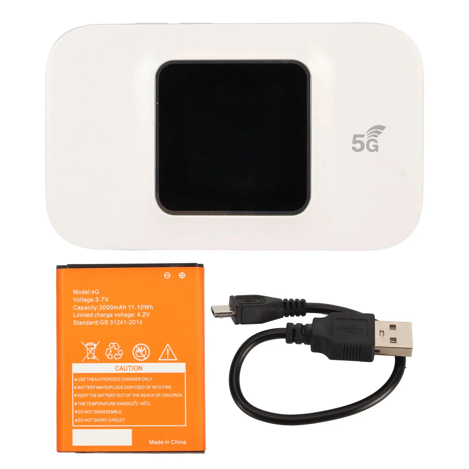 4G Mobile WiFi Hotspot Support 10 Devices Connection Portable WiFi Router Compact High Speed LED Smart Display for Cell Phone
