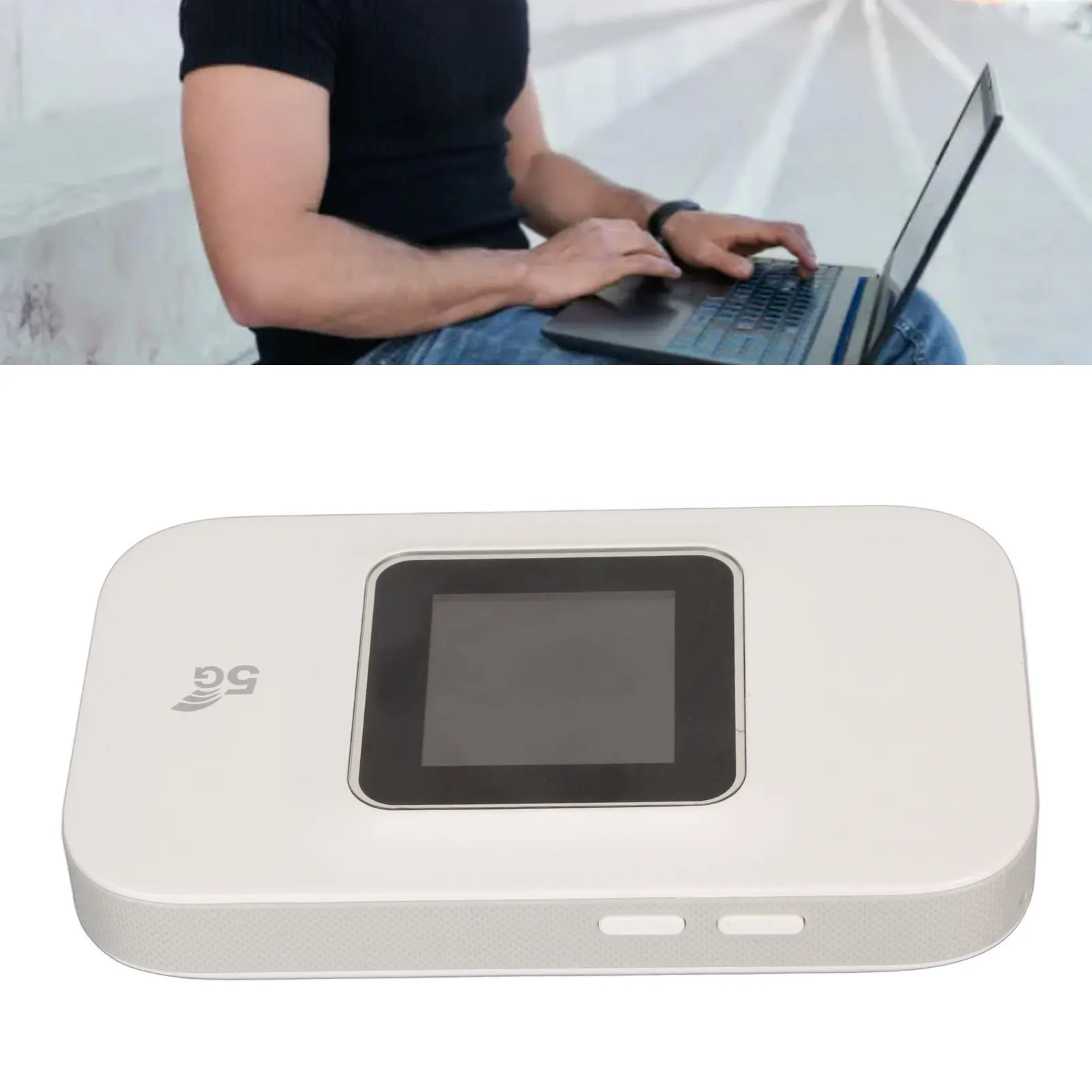 4G Mobile WiFi Hotspot Support 10 Devices Connection Portable WiFi Router Compact High Speed LED Smart Display for Cell Phone