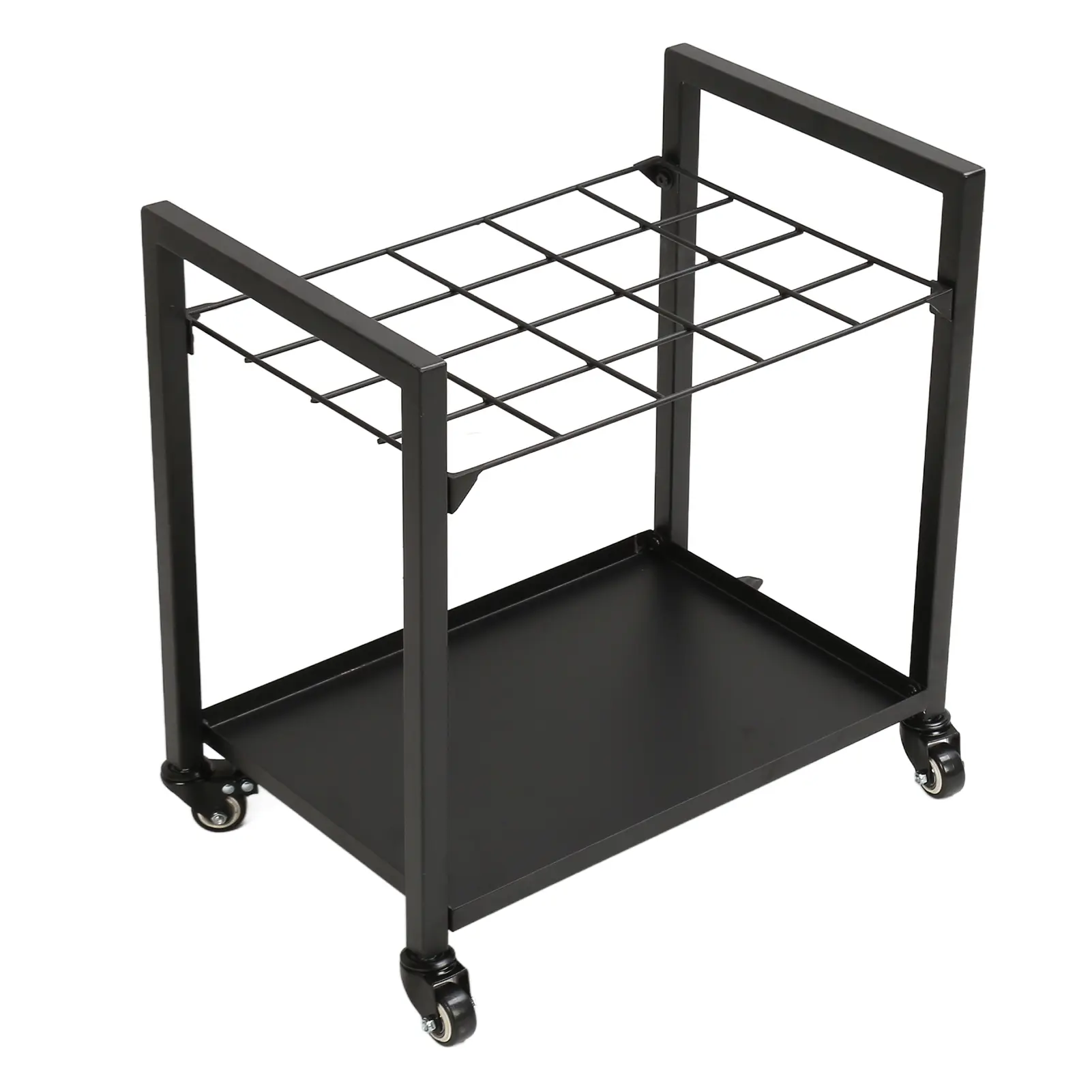 20 Slots Blueprint Storage Rack Cart Blueprint Roll File Holder Metal Blueprint Holder with Wheels for Office School