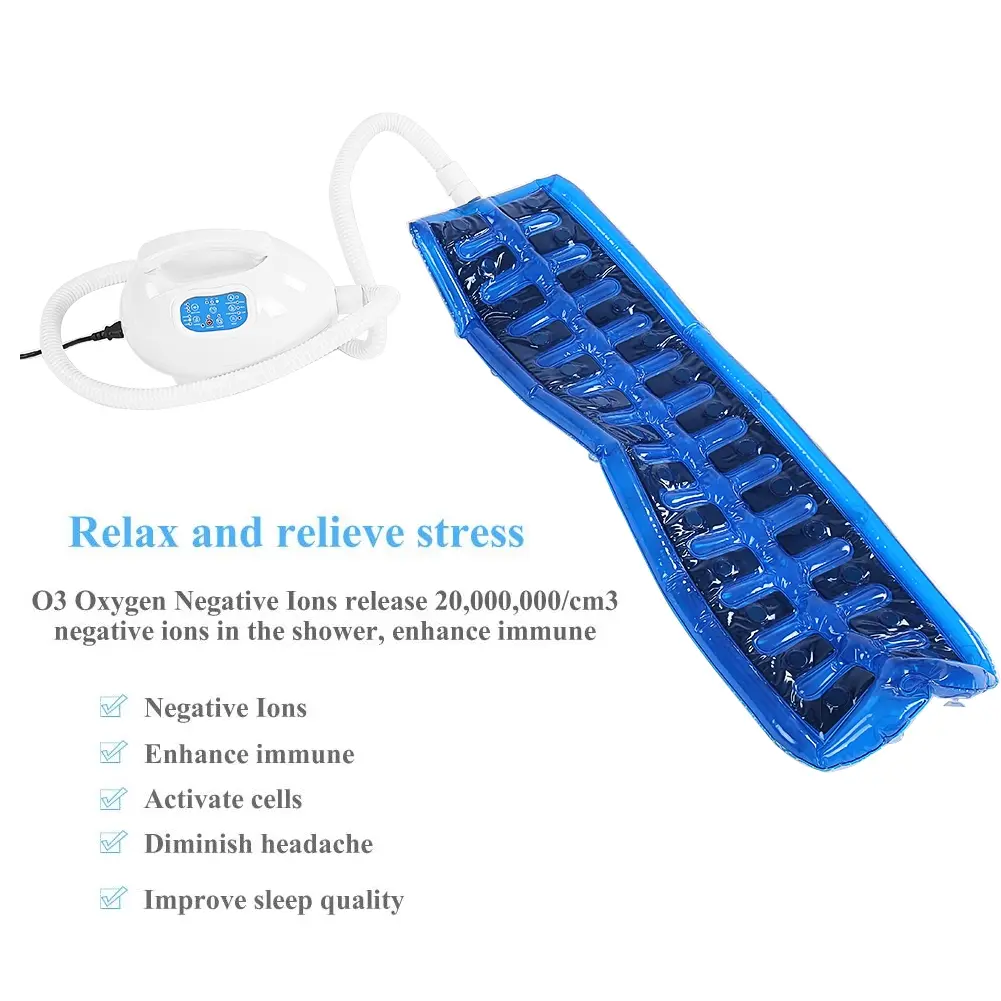 Air Bubble Bath Tub Digital LED Display Body Spa Massage Mat with Air Hose Bubble Bath Tub Massager Bubble Spa Bath Tub Massager