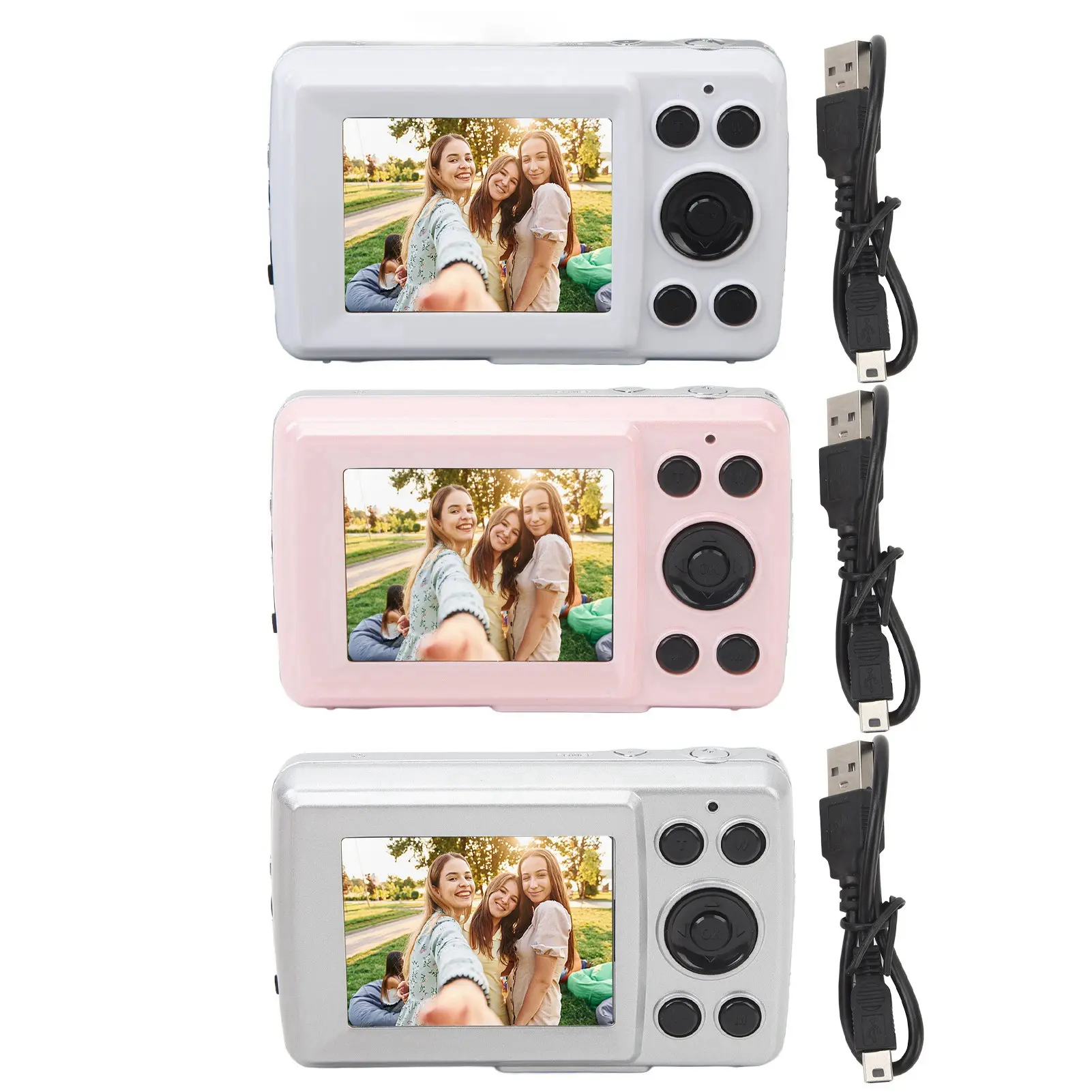 Compact Camera 2.4 In Portable Camera 16X Digital Zoom 1080P 16MP Auto Focus Digital Camera for Photography Video Digital Camera