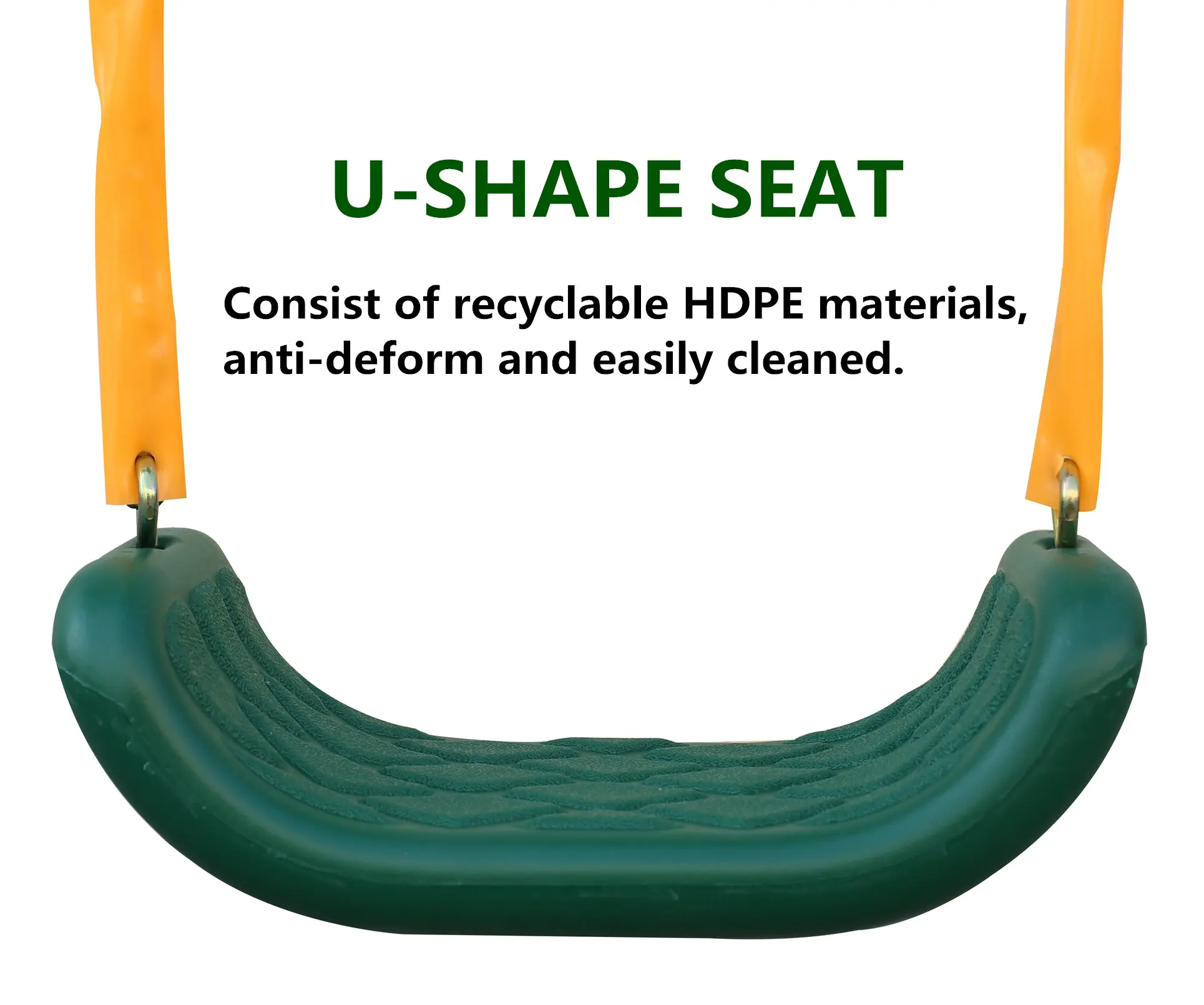 Metal Swing Set w/ Slide with 2 swing seats, 1 glider, 1 slide and 1 teeter-totter