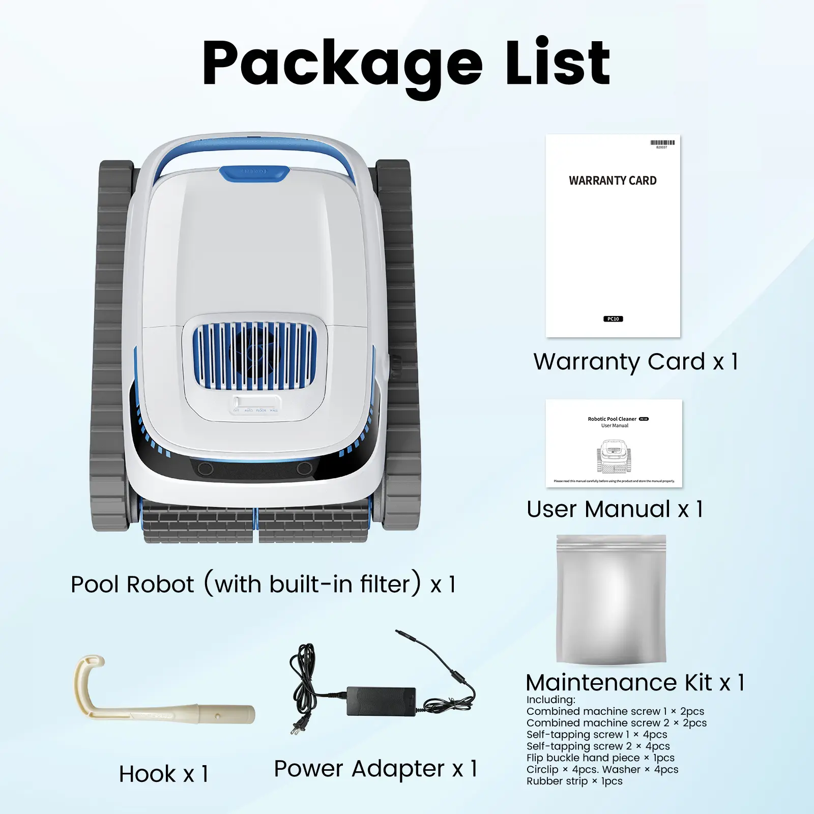 Pool Vacuum Cleaner Battery Wireless, Pool Robot Floor and Wall, Waterline, Intelligent Navigation, 120 Minutes Running Time, Wa