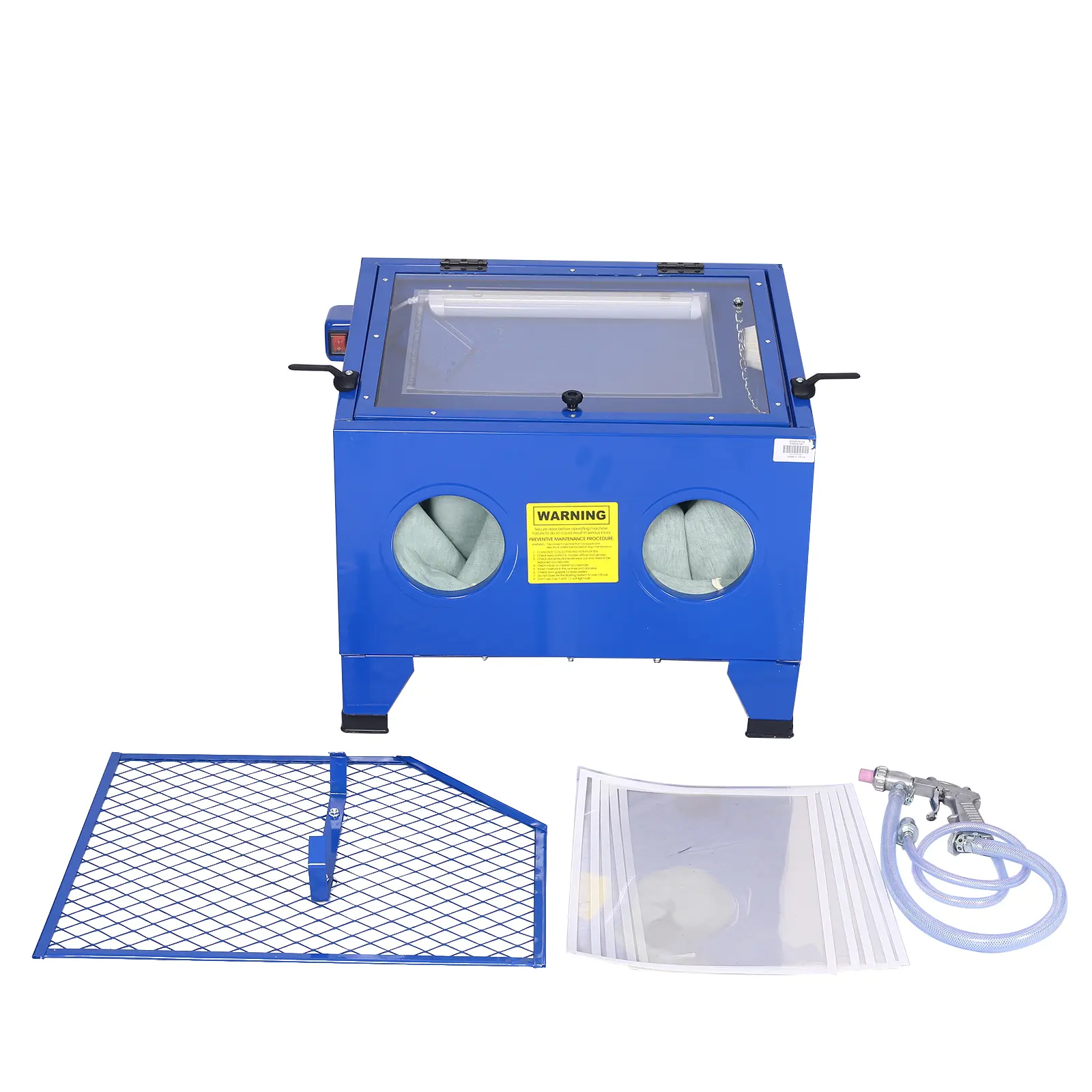 Bench Top Portable Sand Blaster Cabinet Kit 25gallon,sanblasting cabinet 80psi