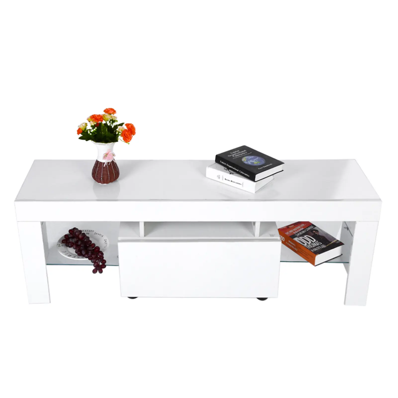 Modern TV Cabinet Modern TV Cabinet Unit Entertainment Stand with LED Strip Remote Control Home Decor TV Cabinet TV Table Stand