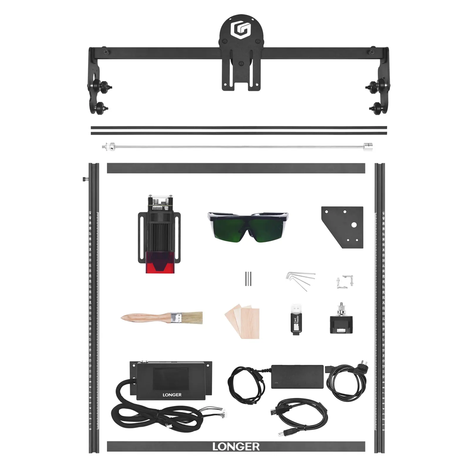 LONGER RAY5 5W  Laser Engraver Eye Protection 400x400mm Carving Area Ultrafine Laser Spot Eye Protection Compatible with LaserGR