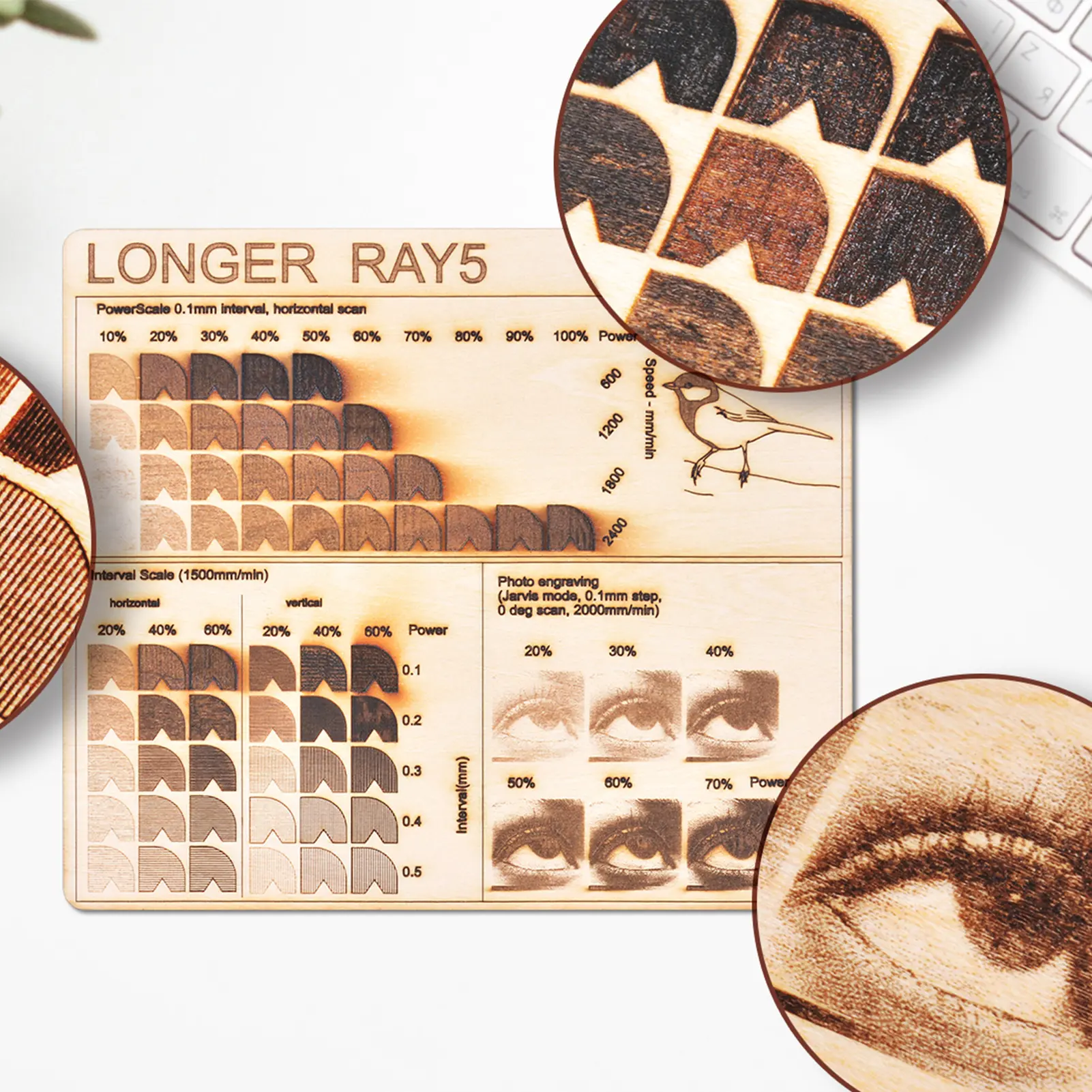 LONGER RAY5 5W  Laser Engraver Eye Protection 400x400mm Carving Area Ultrafine Laser Spot Eye Protection Compatible with LaserGR