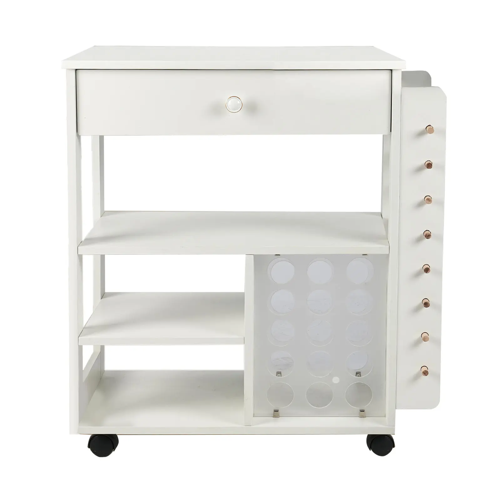 Mobile Storage Rack Craft Storage Cart Trolley Kitchen Bathroom Bedroom Multi Storey Snacks Storage Rack with Wheels Organizer