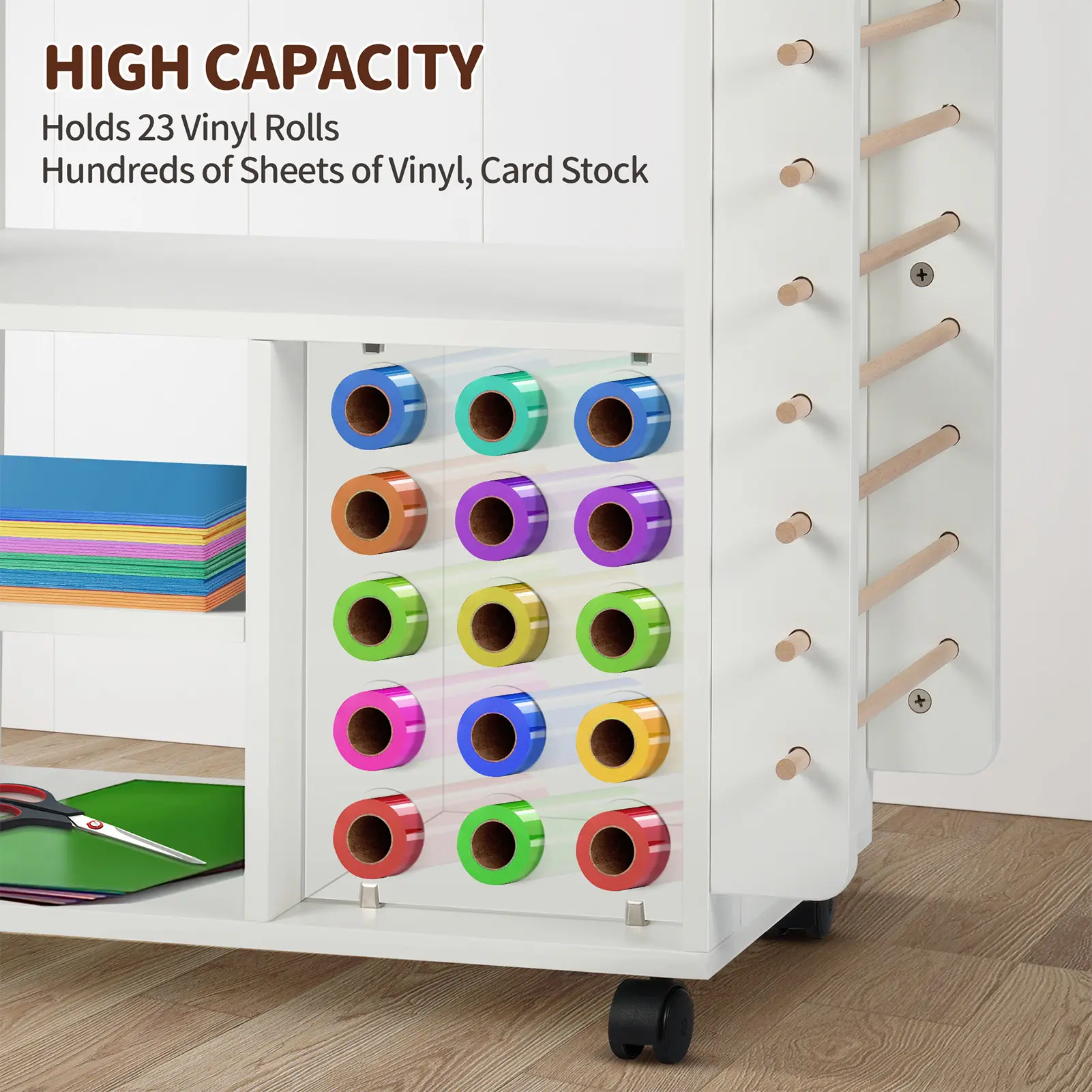 Mobile Storage Rack Craft Storage Cart Trolley Kitchen Bathroom Bedroom Multi Storey Snacks Storage Rack with Wheels Organizer