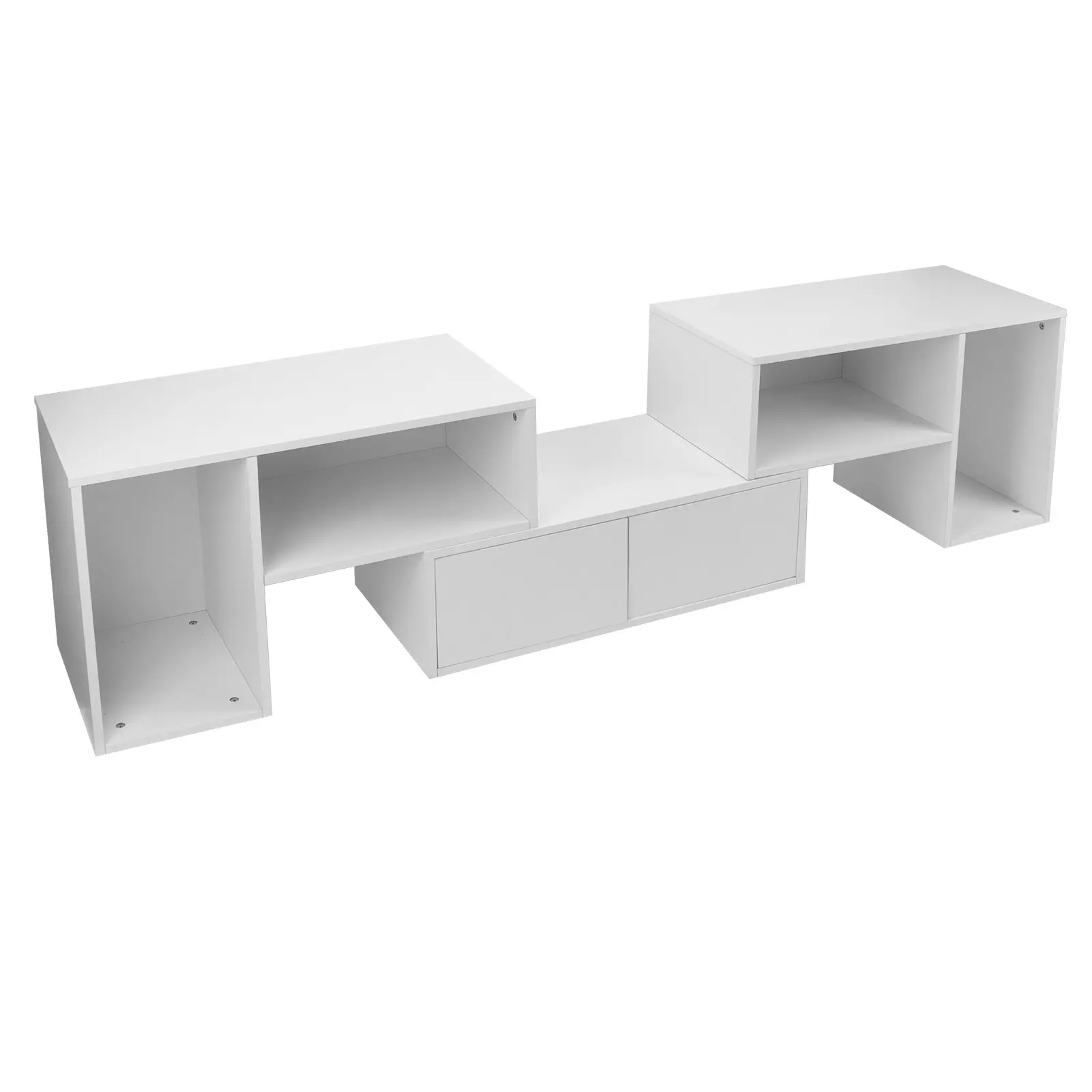 Board TV Cabinet Board TV Cabinet Stand Panel Set with LED Light Drawer Living Room Home Furniture Board TV Stand Home Furniture