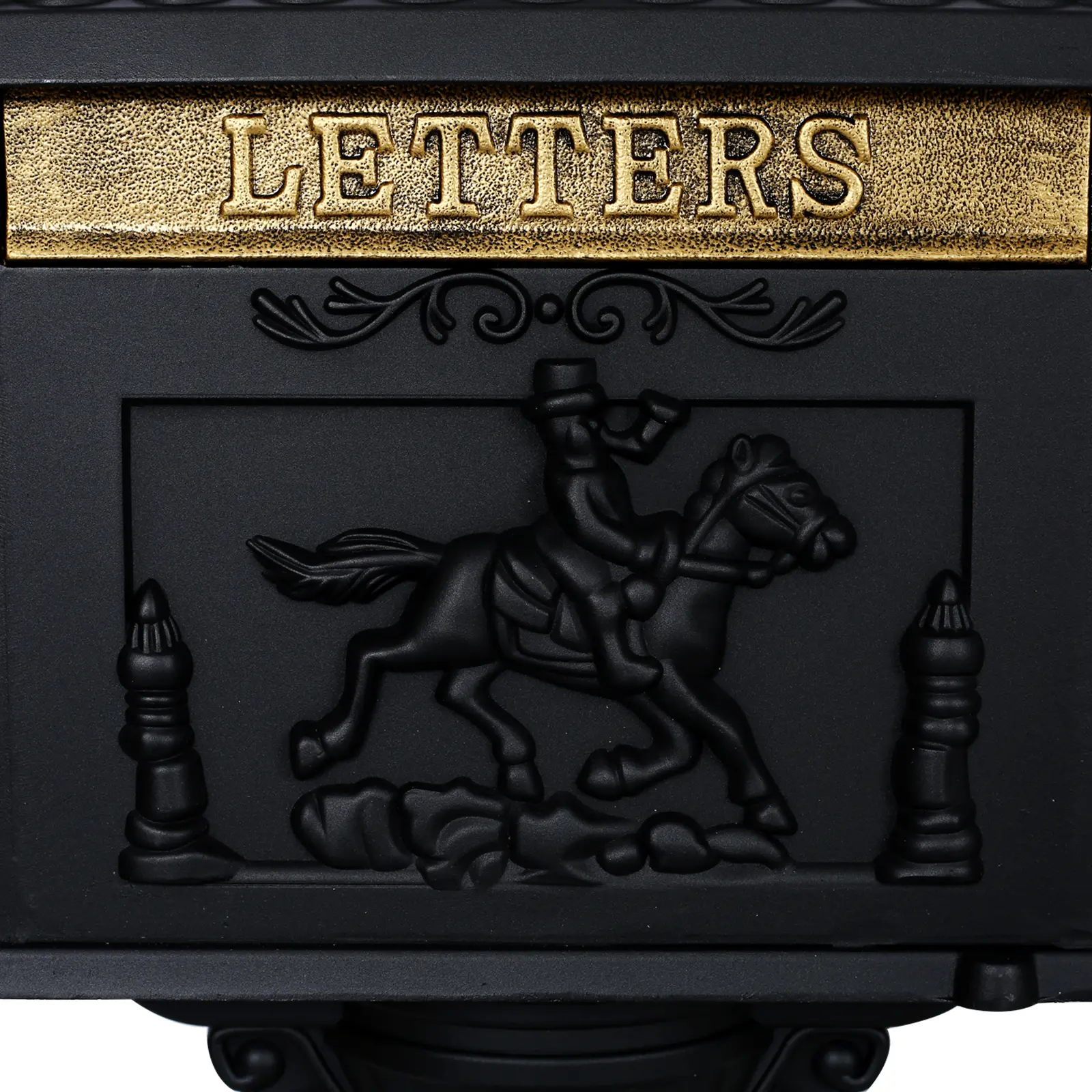 Cast Aluminum Mail Box,Postal Box , Mailbox Color Black