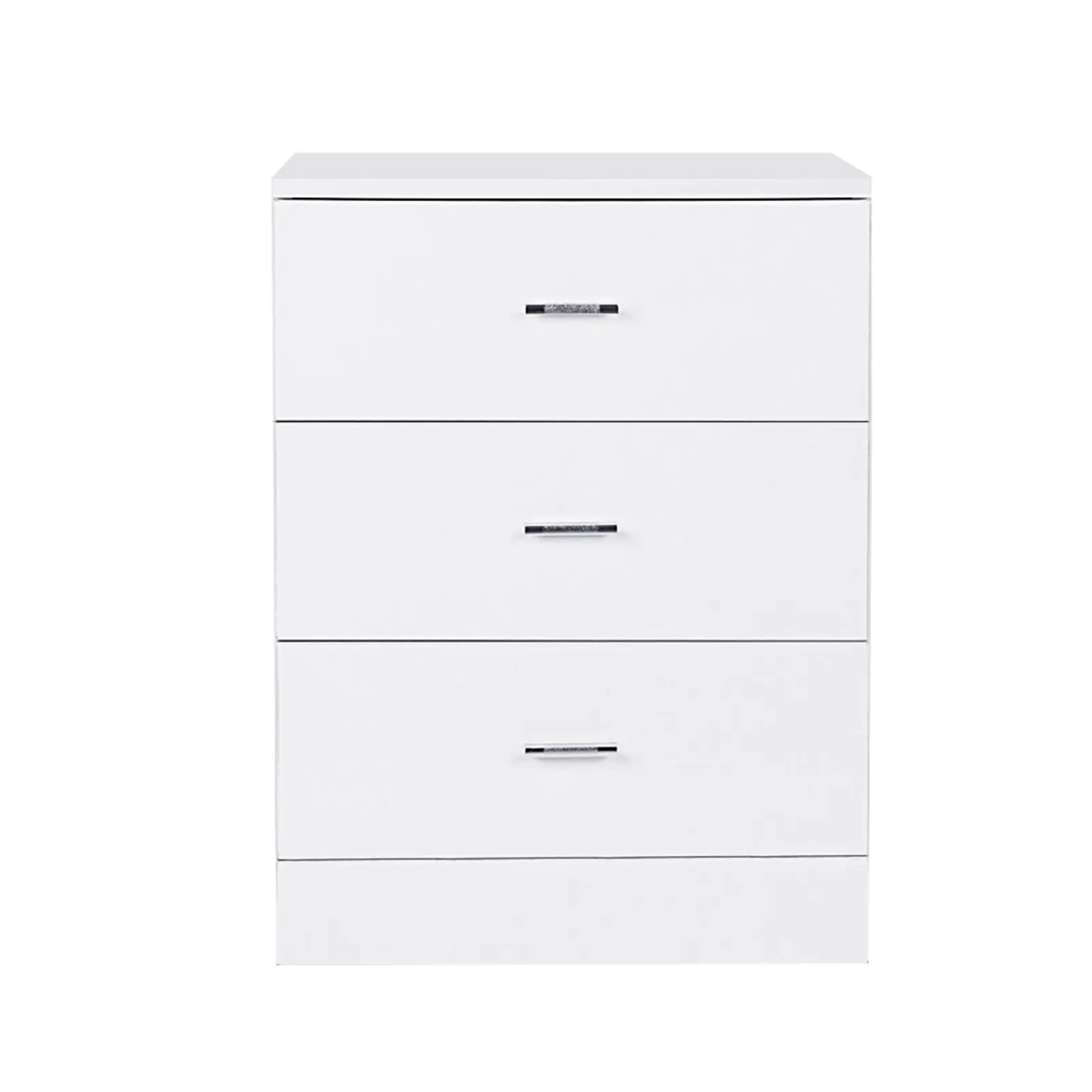 Modern Design 3-drawer Nightstand Glossy White Nightstand End Table Side Table high quality MDF board, eco-friendly and durable