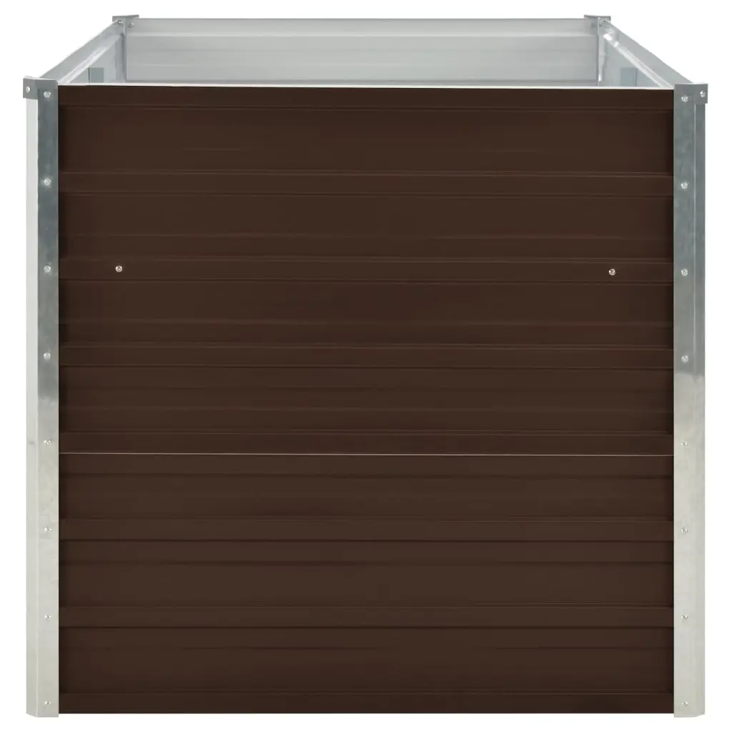 Raised Garden Bed Metal Rectangular 160x80x77 cm for Balcony Deck or Patio Planting Vegetables Flowers Pots Galvanised Steel