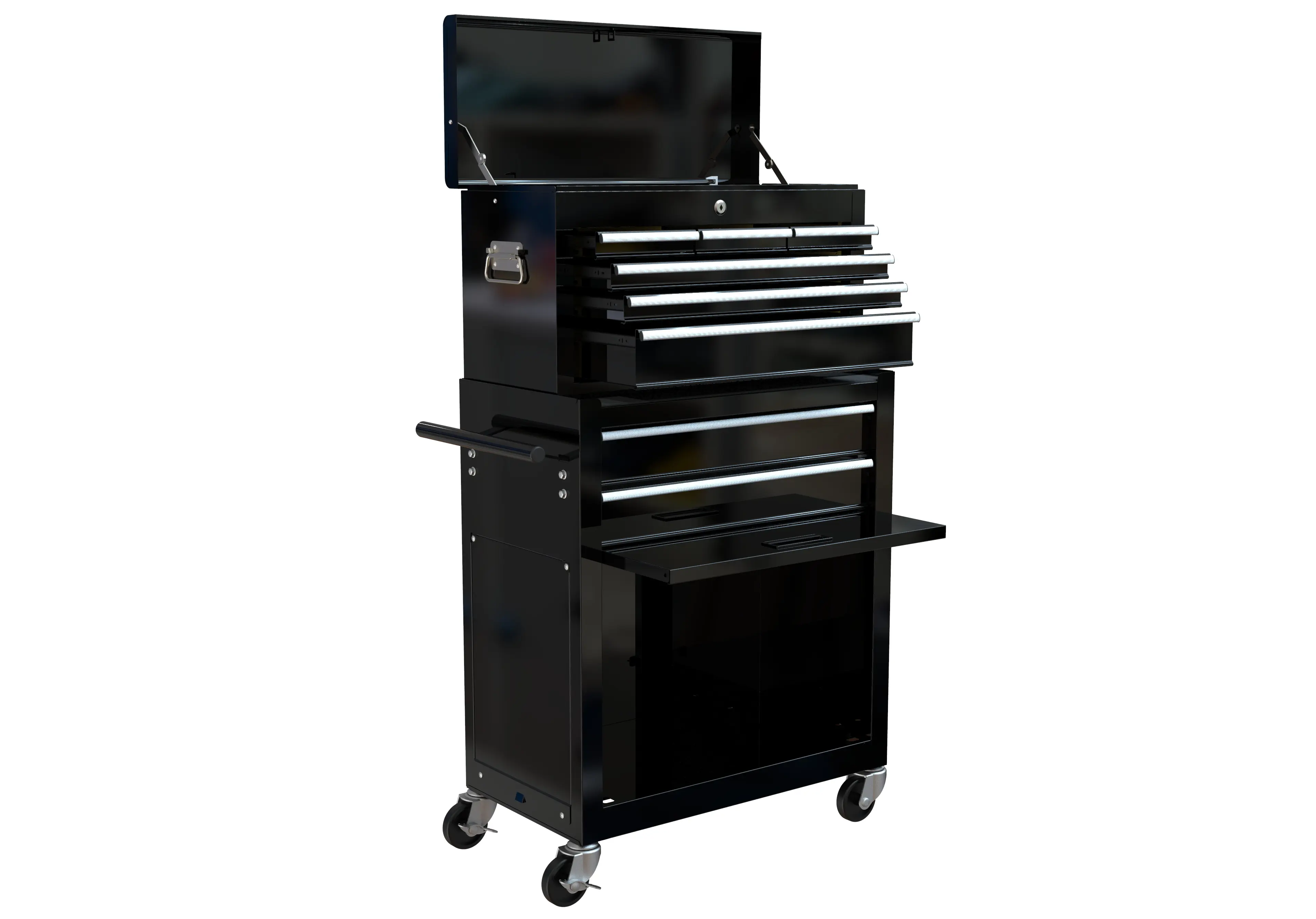 High Capacity Rolling Tool Chest with Wheels and Drawers, 8-Drawer Tool Storage Cabinet