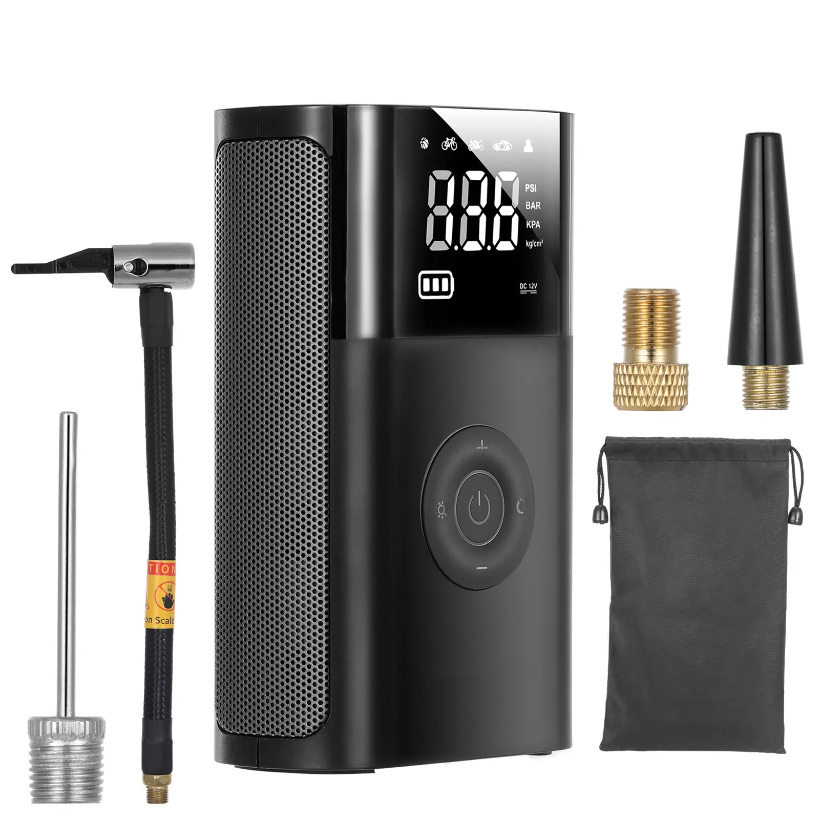 TOMSHOO Multi-Functional Car Air Pump Electric inflator Multi-Functional Car Air Pump