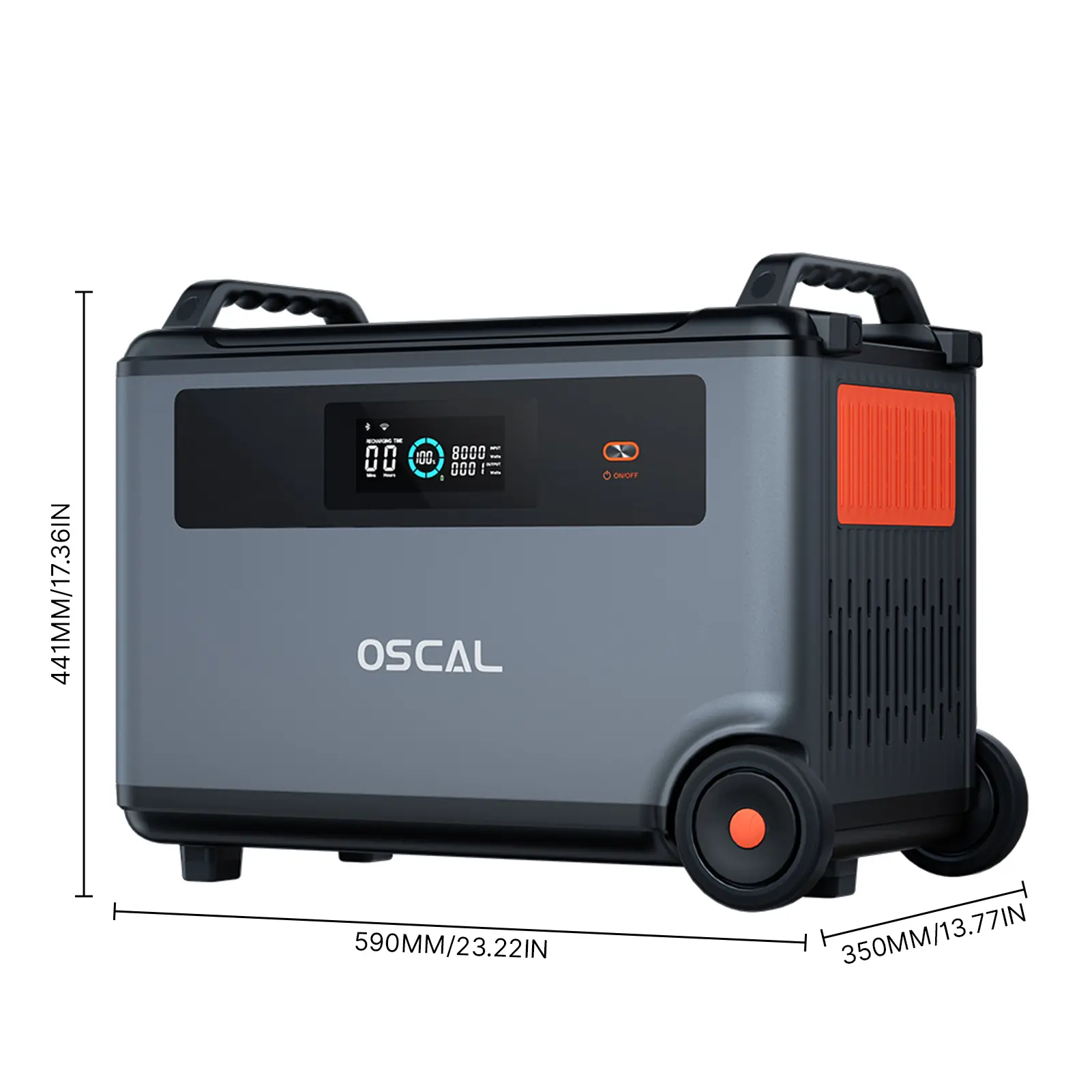 Oscal BP3600 3600Wh Extra Battery Pack 3600Wh to 57600Wh Battery Expandable Capacity Work with PowerMax 3600(can not be used alo