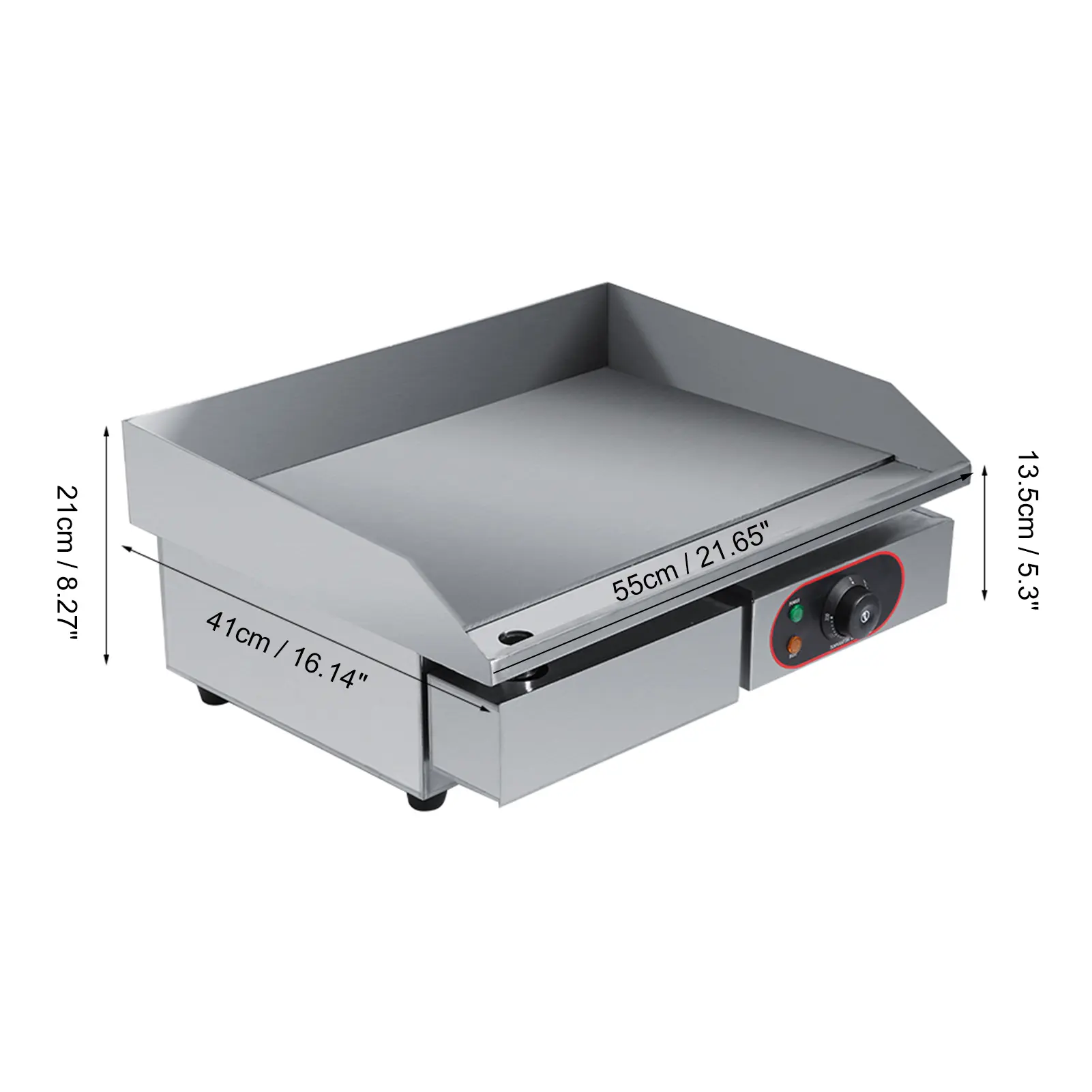 Commercial Grill Hot Plate Griddle Countertop Griddle Stainless Steel Electric Griddle Countertop Hot Plate Commercial BBQ Grill