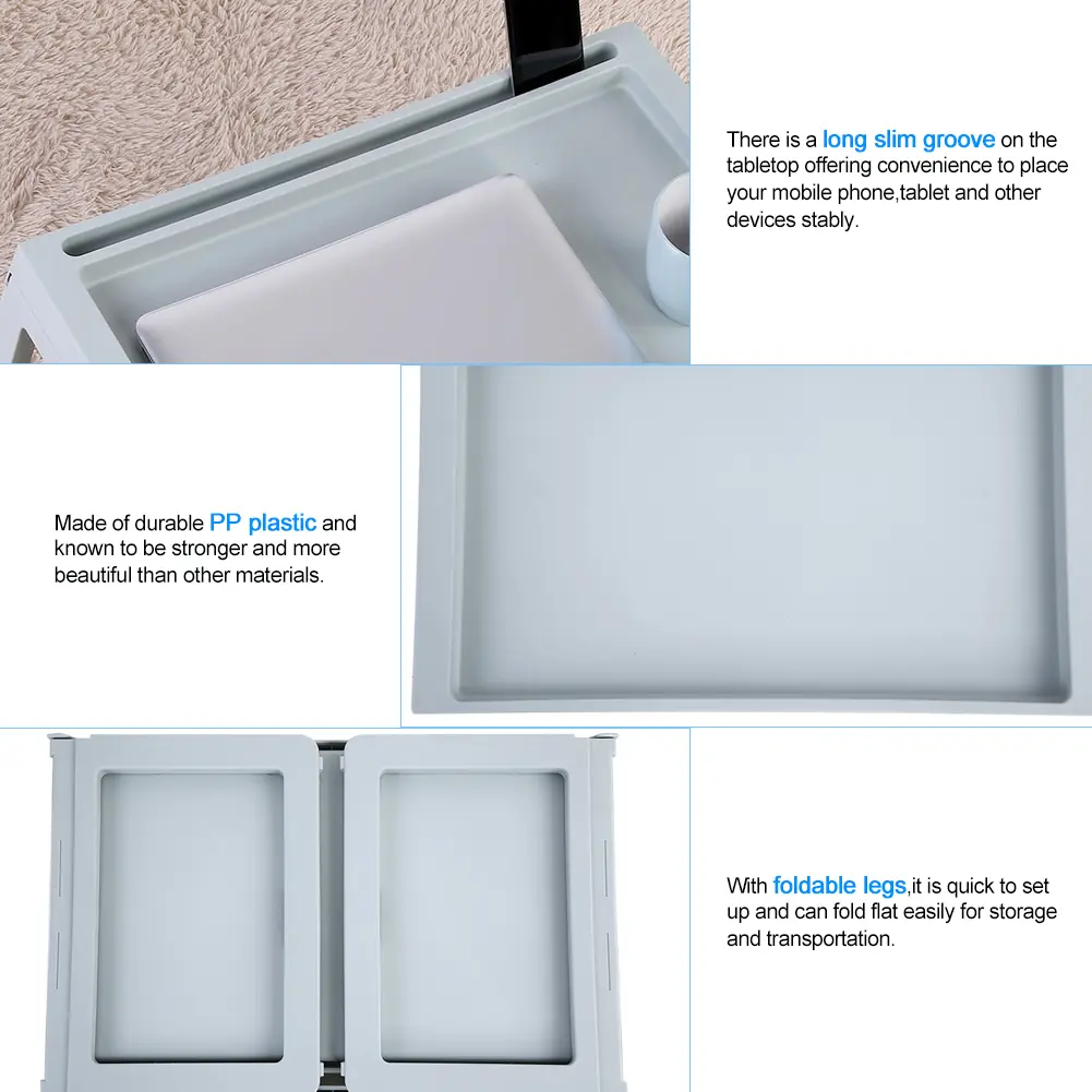 Foldable Bed Table Foldable Desk Serving Table Foldable Desk Breakfast Bed Table Computer Laptop Holder Portable Serving Tray