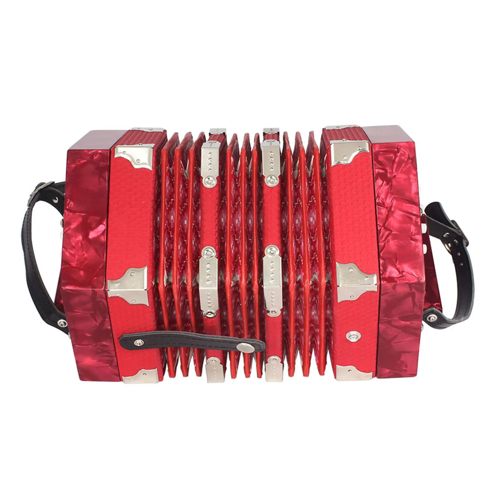 Concertina Accordion 20-Button 40-Reed Anglo Style with Carrying Bag Anglo-style concertina