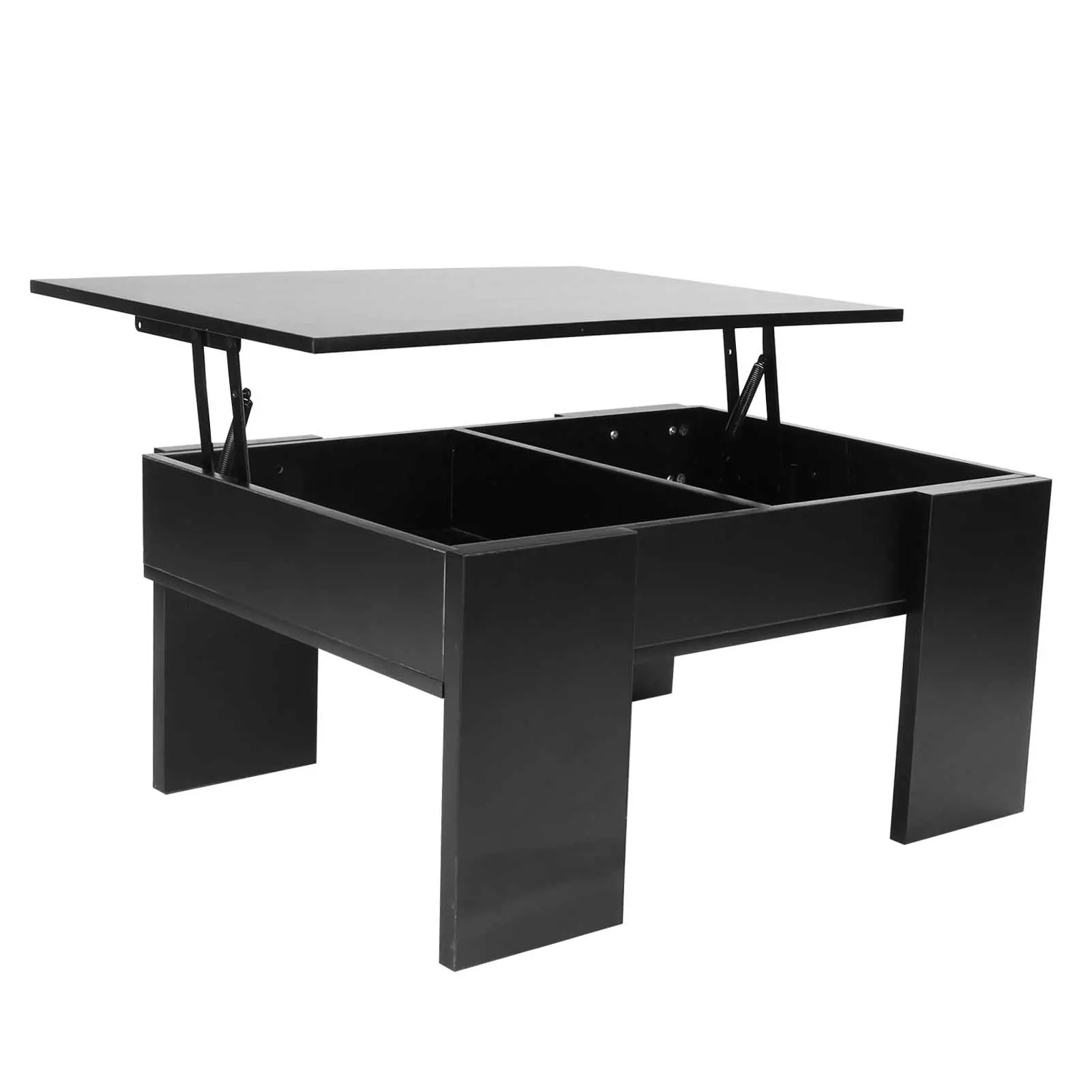 Modern Coffee Table with HeightAdjustable Tabletop Wood Tea Table for Living Room Office