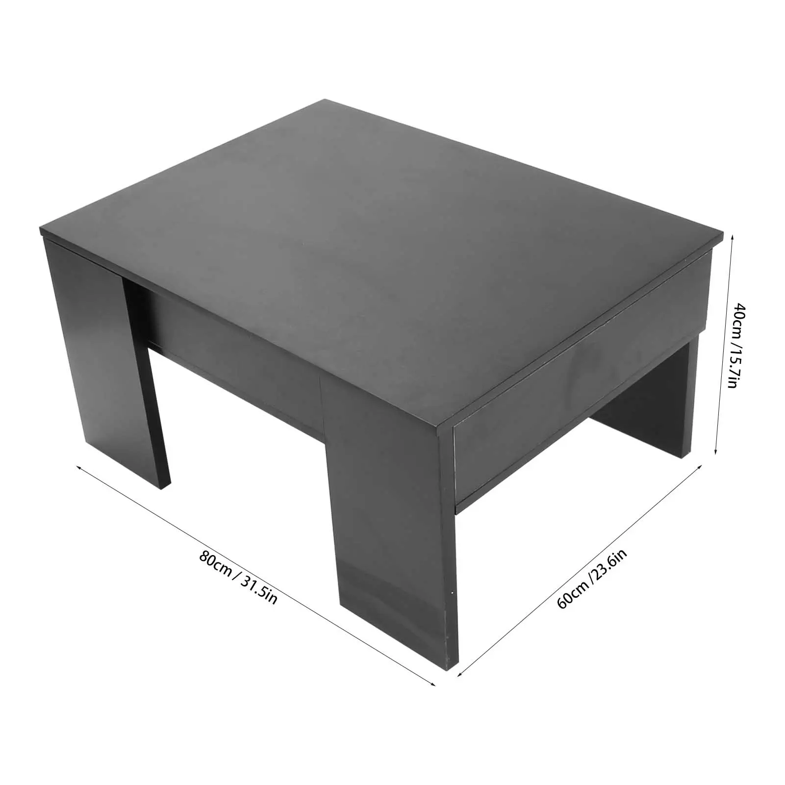 Modern Coffee Table with HeightAdjustable Tabletop Wood Tea Table for Living Room Office