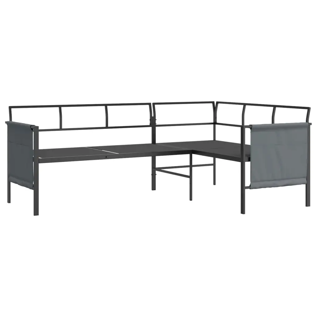 2 Pcs Patio Lounge Set Sofa Side Table Outdoor Furniture Patio Corner Sofa Set Coffee Table Patio Garden with Side Storage Bags