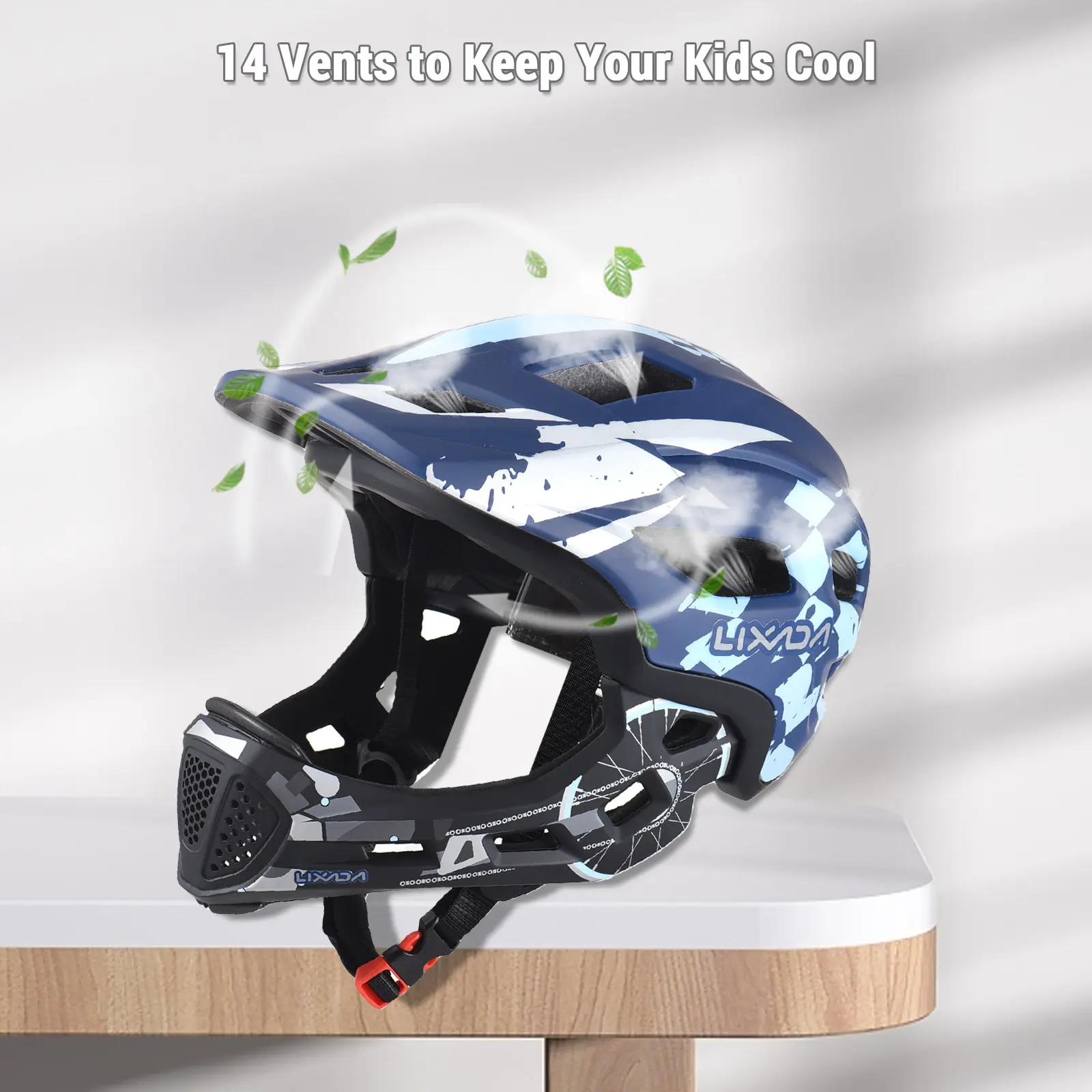 Kids Cycle Helmet Detachable Full Face Helmet Adjustable Cycle Helmet for 5-9 Years Old Children sports helmet kids Cycle helmet