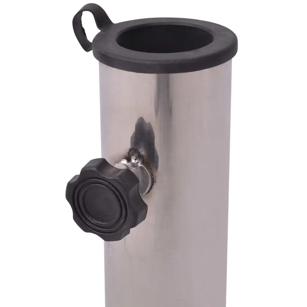 High-quality Parasol Stand Metal Outdoor Umbrella Base Outdoor Furniture Leisure Umbrella Accessory Stainless Steel 17.7"