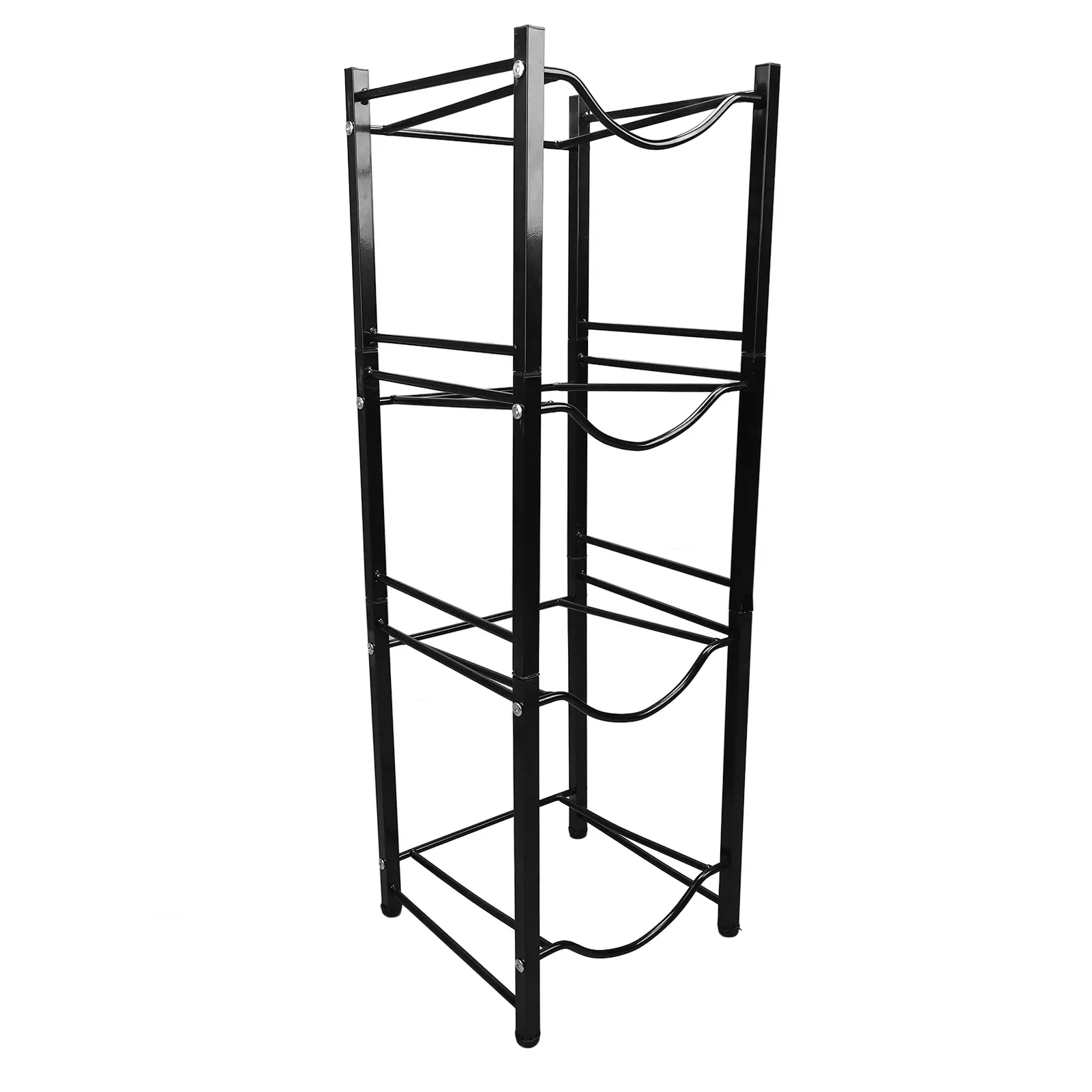 Water Cooler Jug Holder Easy Assembly Water Bottle Dispenser Stand Space Saving Strong Load Bearing 4 Tier Rust Proof for Home