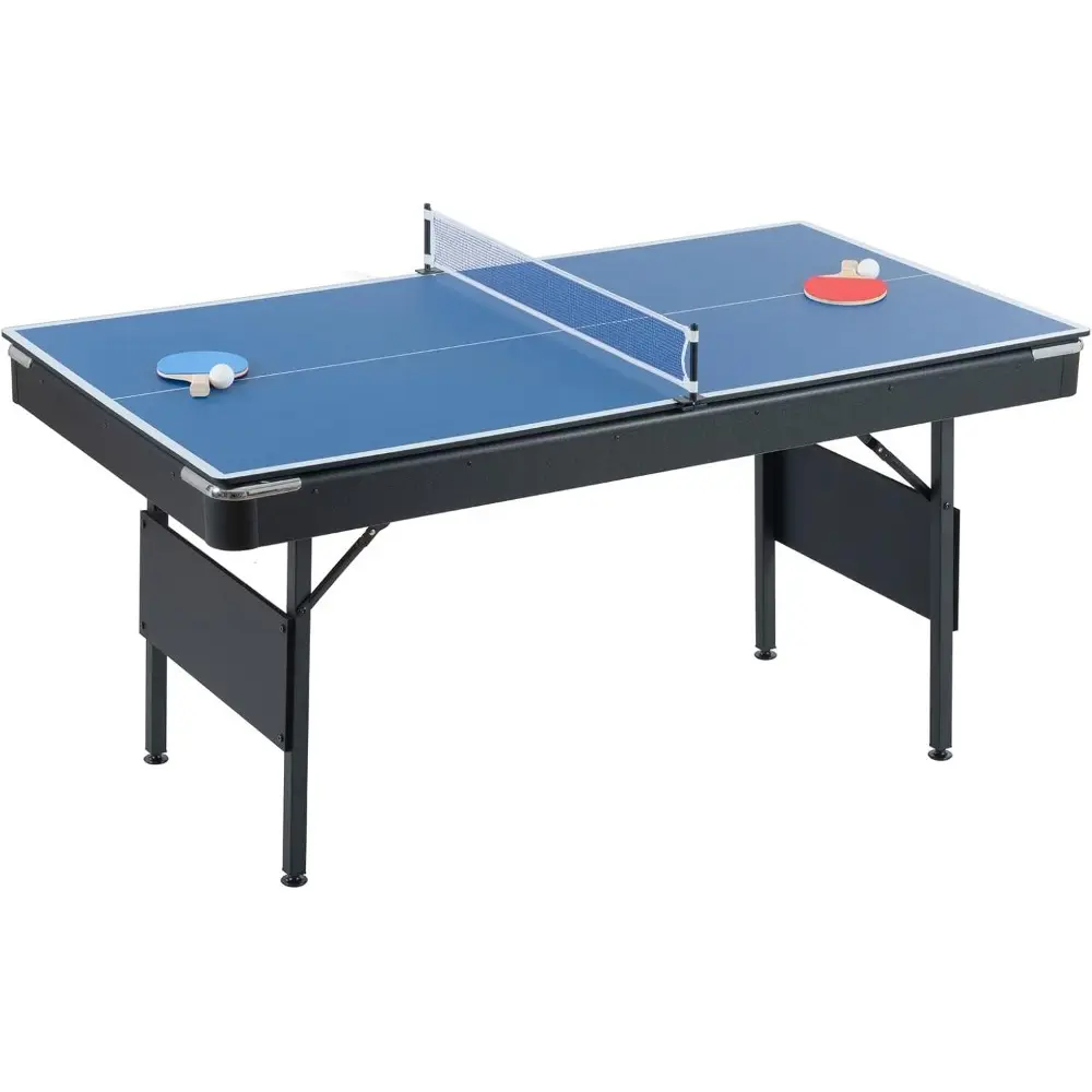 3 in 1 Pool Ping Pong Dining Combo, 65.75in Foldable Billiard/Table Tennis, Multi Game for Adults Kids, With Billiard and Tennis