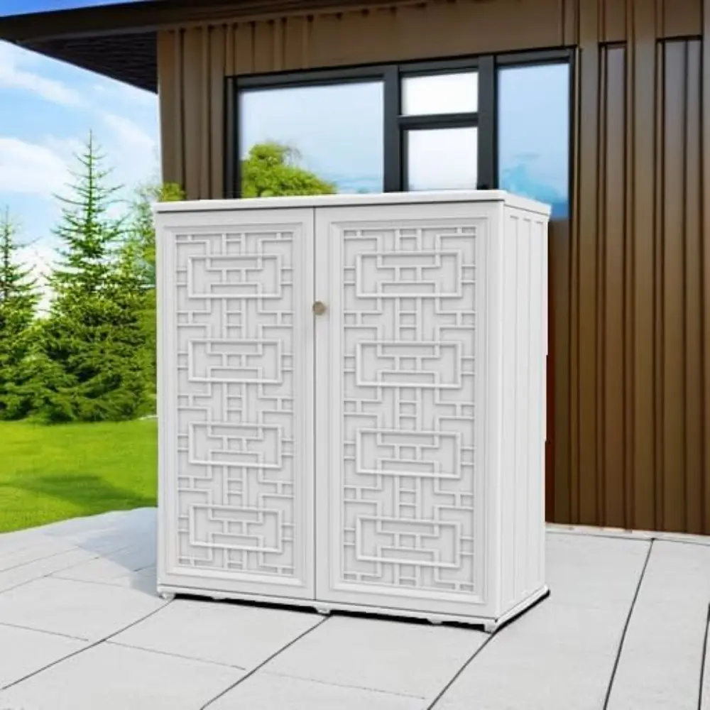 Outdoor Storage Cabinet Waterproof, Resin 60 Gallon Deck Box for Patio Furniture Cushions, Garden Tools, Pool Tools and Kids’ T