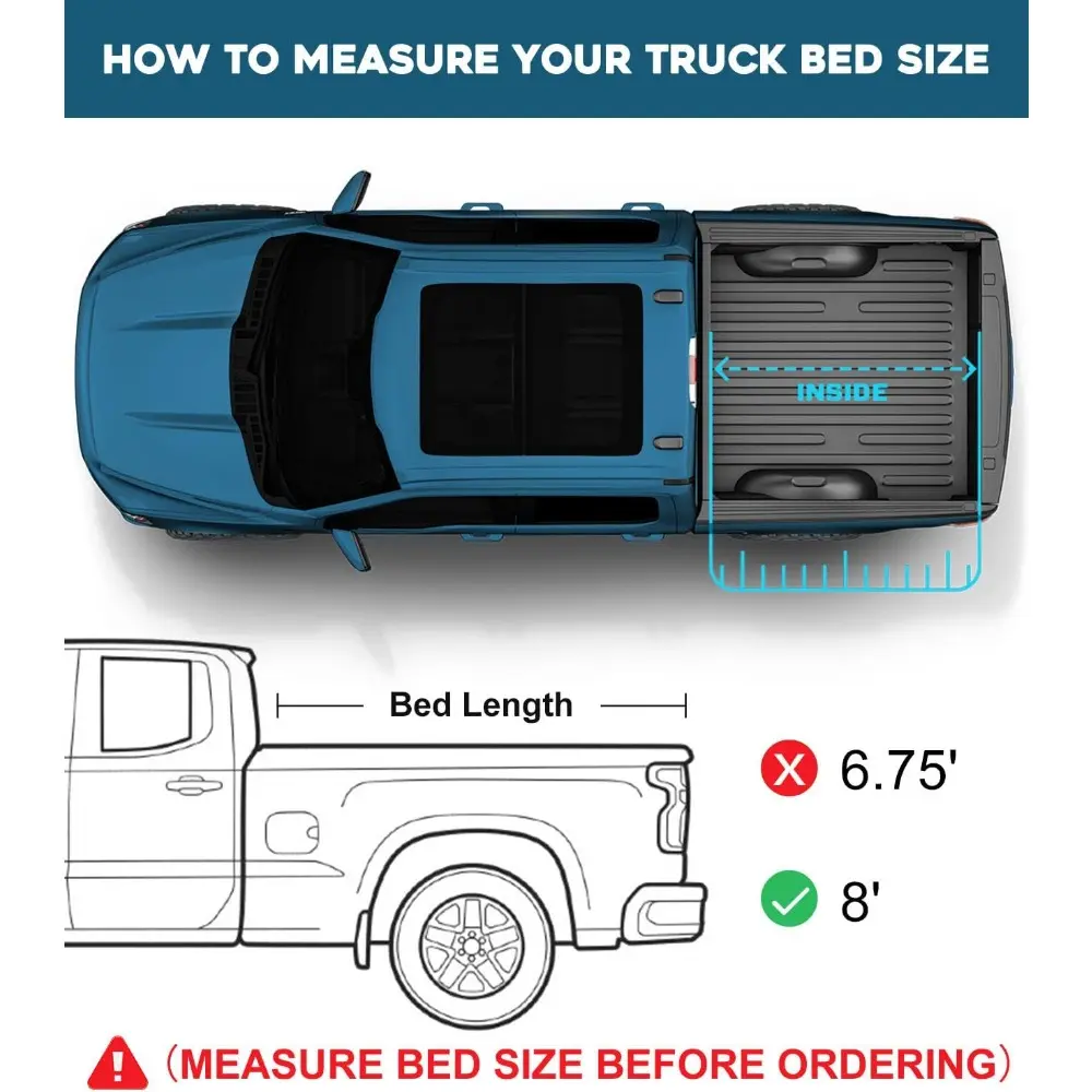 Soft Roll Up Truck Bed Tonneau Cover Fits 1999-2016 F250 F350 F450 Super Duty 8' Bed (97") | PR3 |