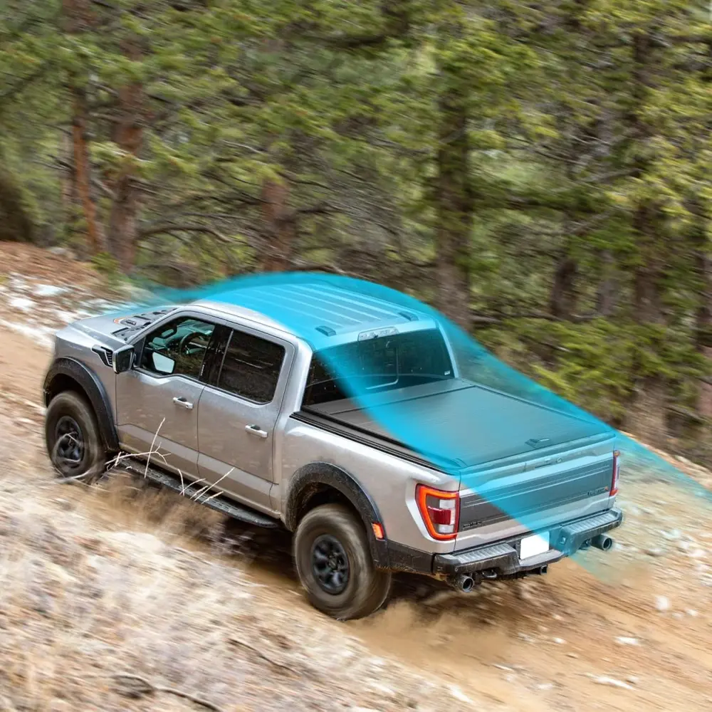 Retractable Truck Bed Tonneau Cover Compatible with 2015 2016 2017 2018 2019 2020 2021 2022 2023 2024 2025 Ford F-150 /Raptor/Li