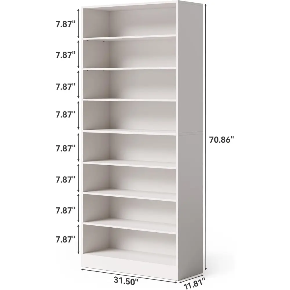 9-Tier Shoe Cabinet, 32 Pairs Wooden Shoes Cabinet with Adjustable Shelves for Entryway, 70.9" Tall Shoe Cabinet, Freestanding