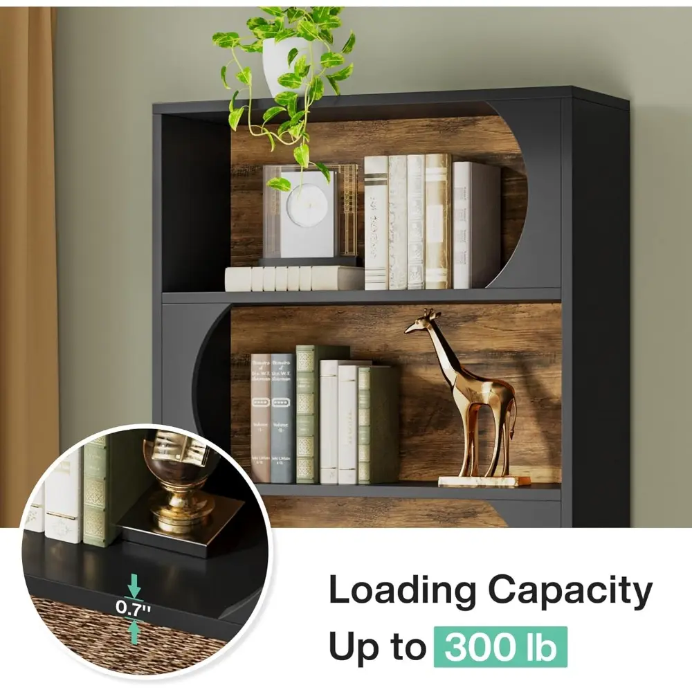 6 Tier Bookshelf, 71 Inch Tall Bookcase with Classic Shape, 32 Inch Wide Freestanding Shelving Unit, Modern Book Shelves for Ho