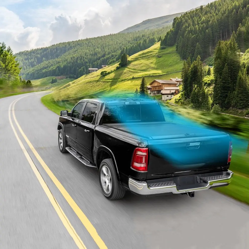 Retractable Truck Bed Tonneau Cover Compatible with 2009 2010 2011 2012 2013 2014 2015 2016 2017 2018 2019 2020 2021 2022 2023 2
