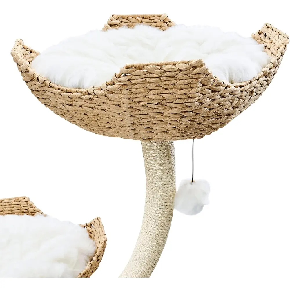 MAU 73" Tall Modern Cat Tree Scratching Tower for Large Cats, Scratching Post Condo, Cat Tower for Multiple Cats, Luxury Cat Gif