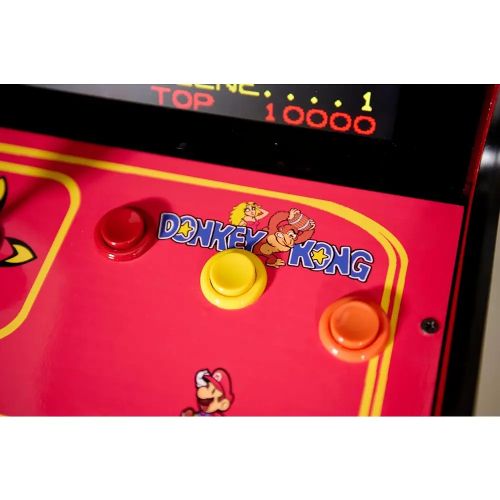 Doc and Pies Arcade Factory Classic Home Arcade Machine - Tabletop and Bartop - 412 Retro Games - Full Size LCD Screen, Buttons