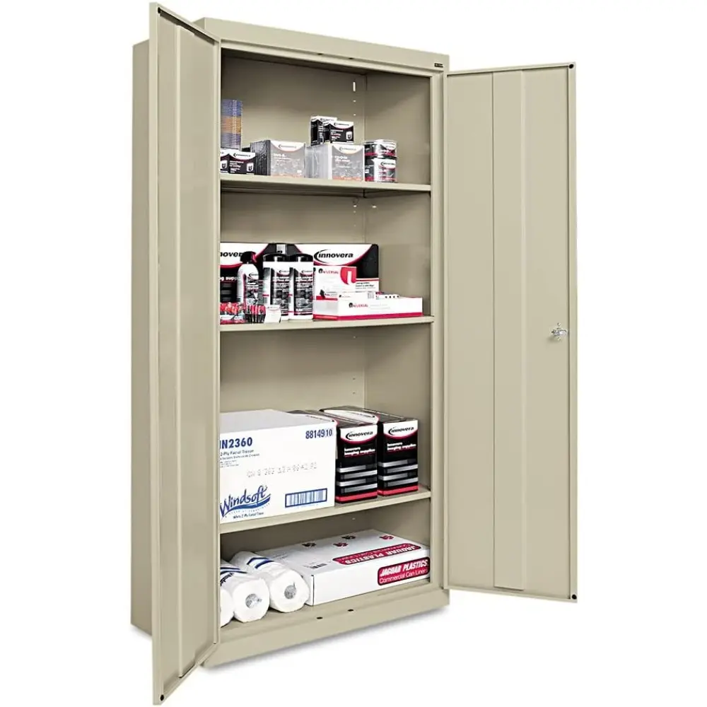 Alera CME7218PY Economy Assembled Storage Cabinet, 36w x 18d x 72h, Putty