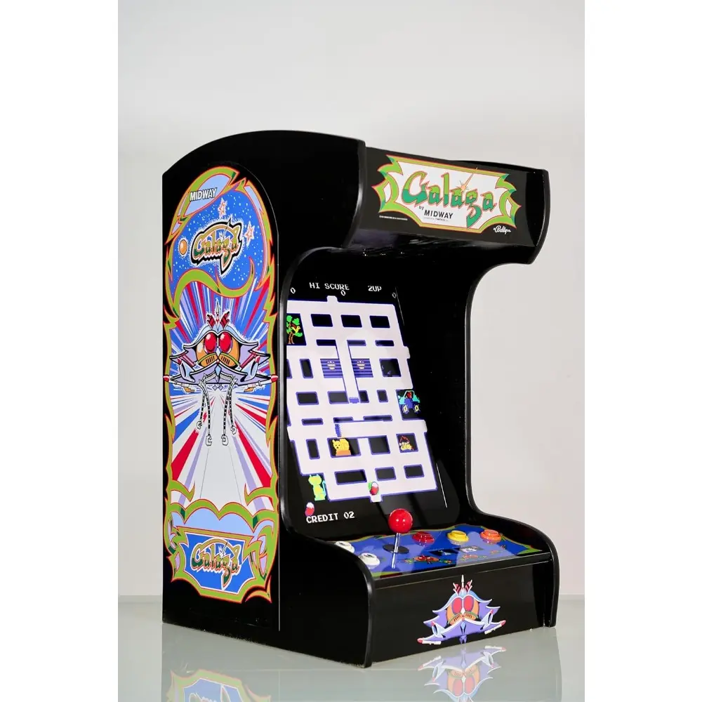 Doc and Pies Arcade Factory Classic Home Arcade Machine - Tabletop and Bartop - 412 Retro Games - Full Size LCD Screen, Buttons