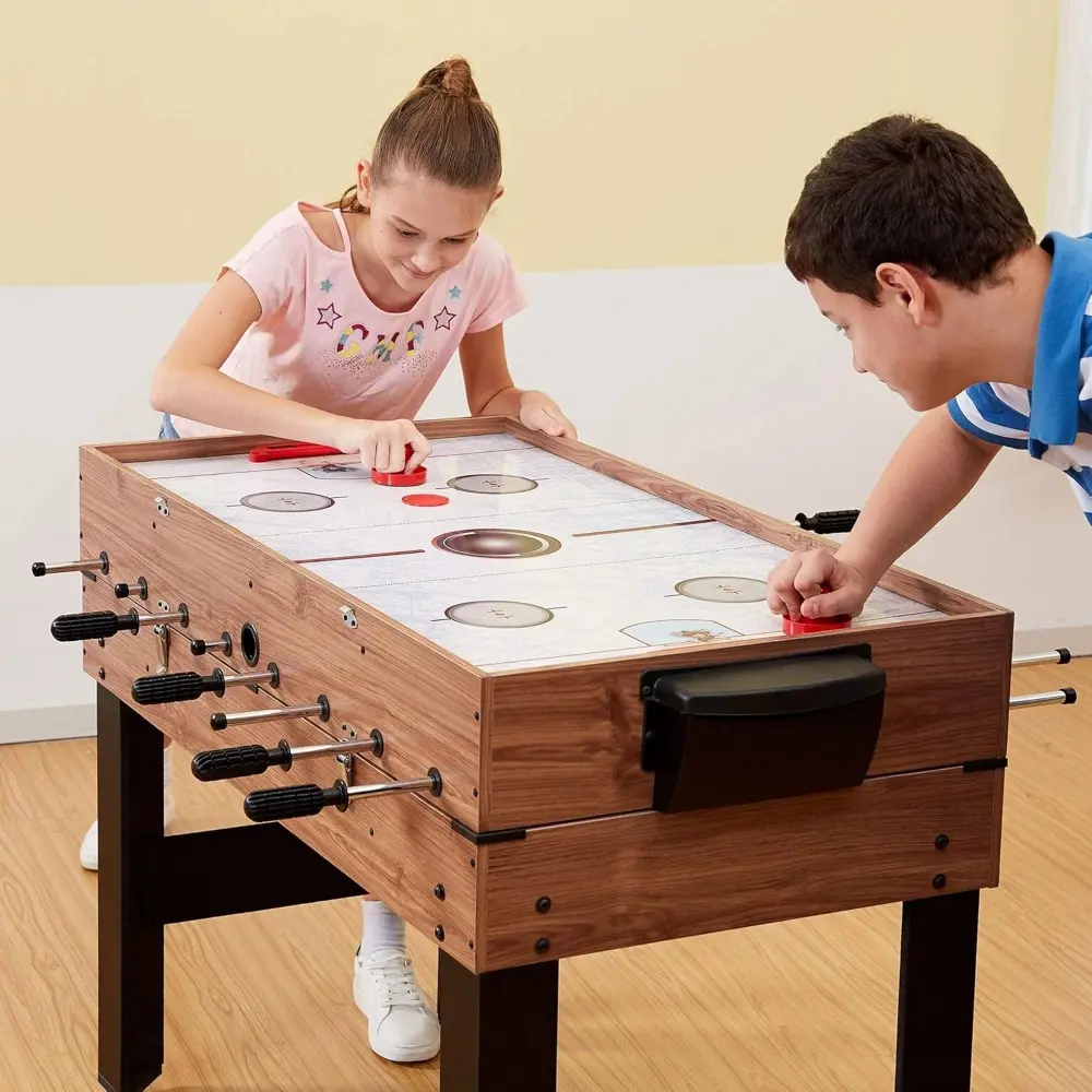 Lancaster 3 in 1 Sports Multigame, Pool Billiards, Slide Hockey, Foosball Game Table
