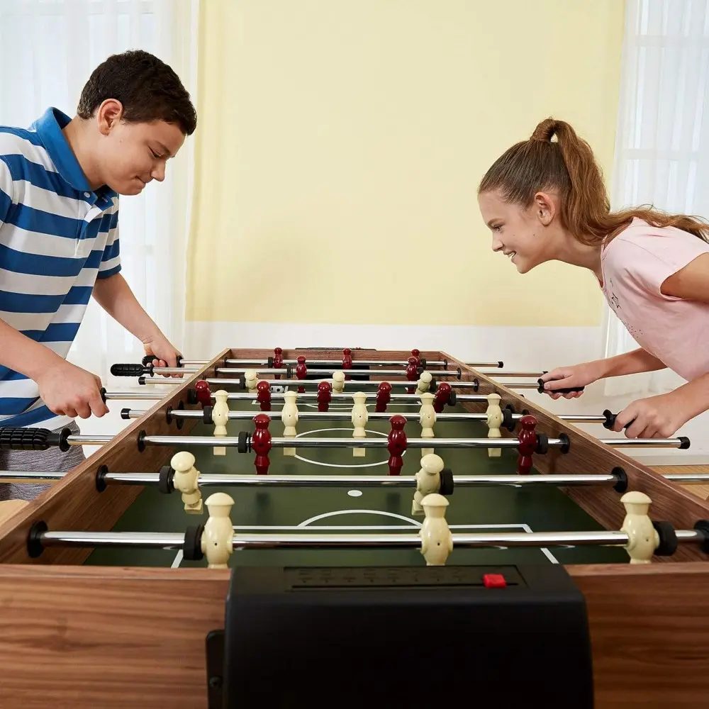 Lancaster 3 in 1 Sports Multigame, Pool Billiards, Slide Hockey, Foosball Game Table