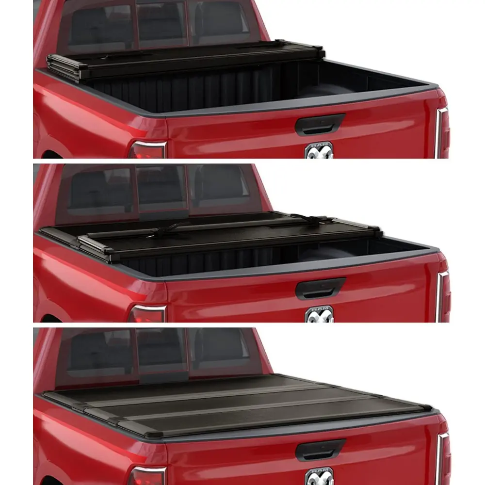 Professional FRP Hard Tri-Fold Truck Bed Tonneau Cover for 2009-2025 Ram 1500 5.7ft (67.4in) Bed w/o RamBox