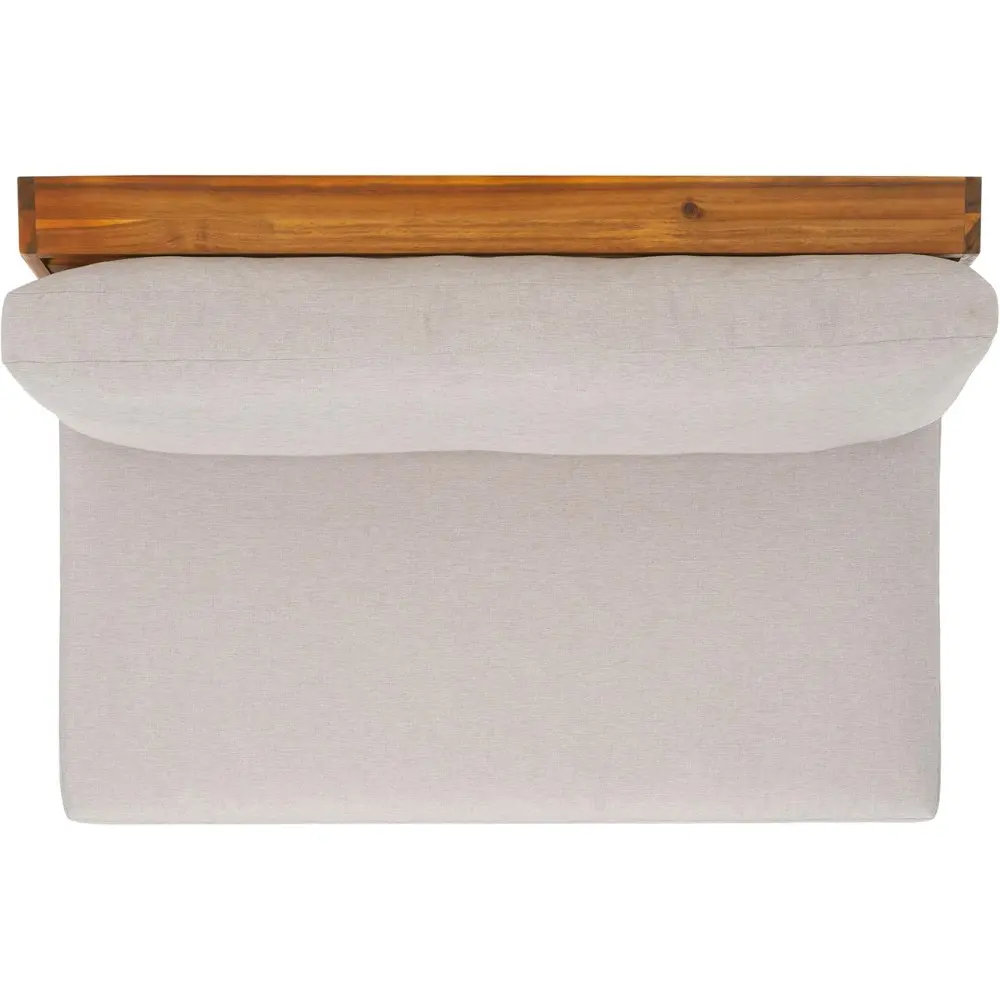 Outdoor Collection Dune Natural/Light Grey Solid Wood Sofa