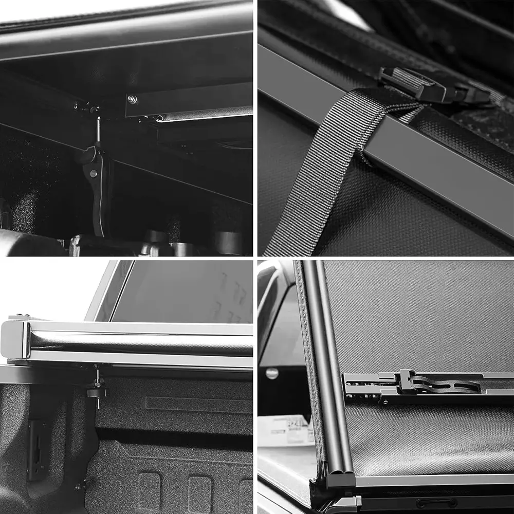 Vinyl Soft Tri-Fold Truck Tonneau Cover for 2016-2025 Tacoma with 5ft (59.8in-60.5in) Bed
