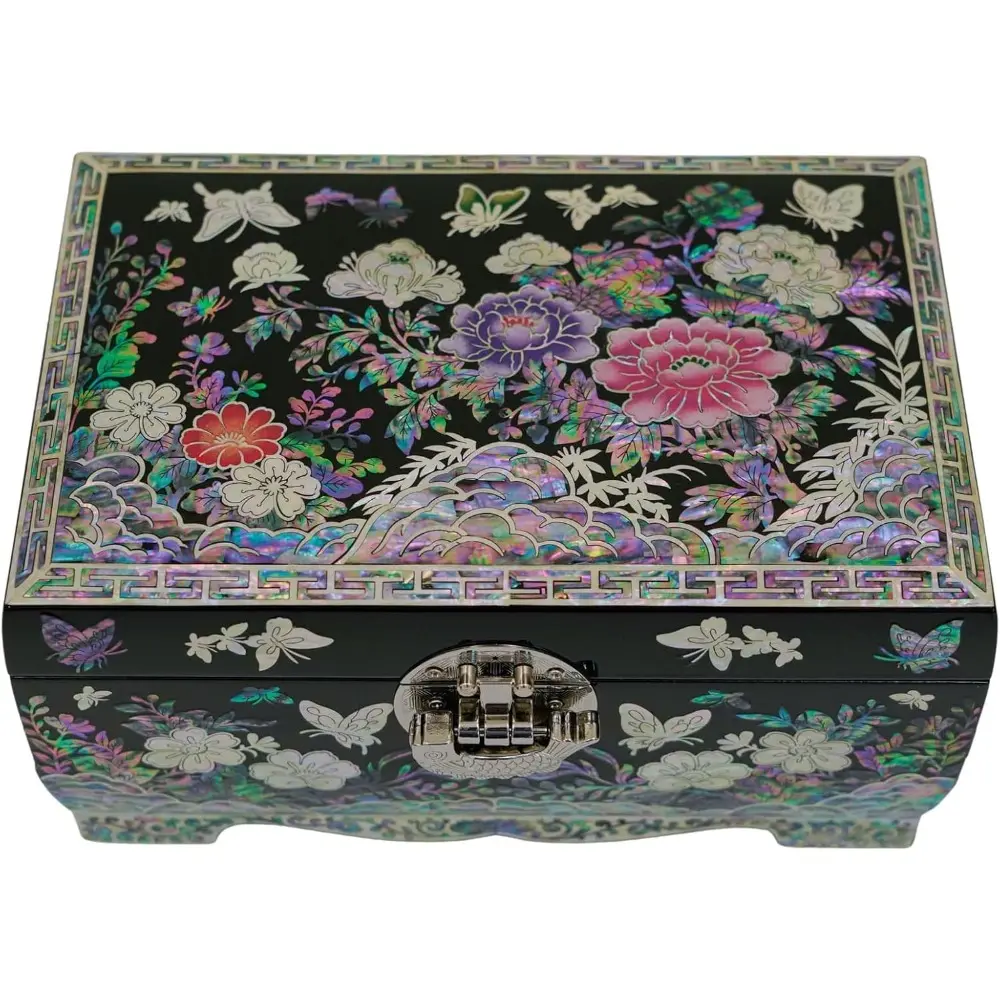 Mother of Pearl Box with Ring Tray Handmade Jewelry Box for Women Gifts for women who have everything