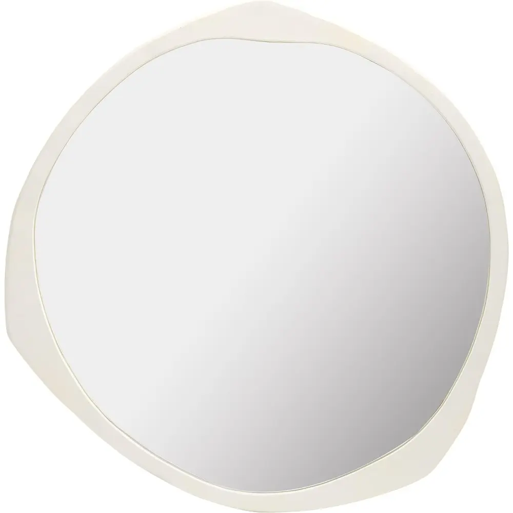 Home Collection Sayori Ivory 38-inch Decorative Accent Wall Mirror for Bedroom Living Room Entryway