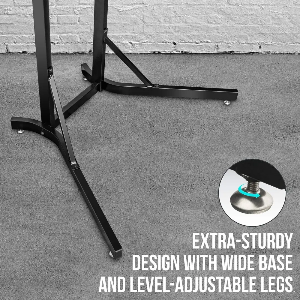 Bike Garage Storage Rack, 4 Bicycle Garage Floor Stand, Adjustable, Freestanding, Adjustable Hooks, For Mountain & Road bicycles