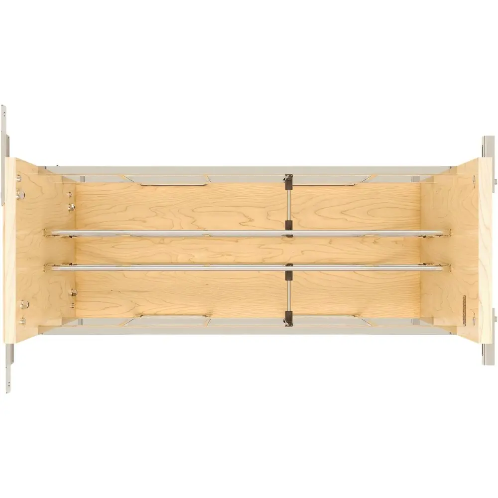 Rev-A-Shelf 5" Pullout Wooden Bakeware Organizer Shelf for Base Kitchen Cabinets w/Soft-Close and 100 Pound Ball-Bearings, 447-B